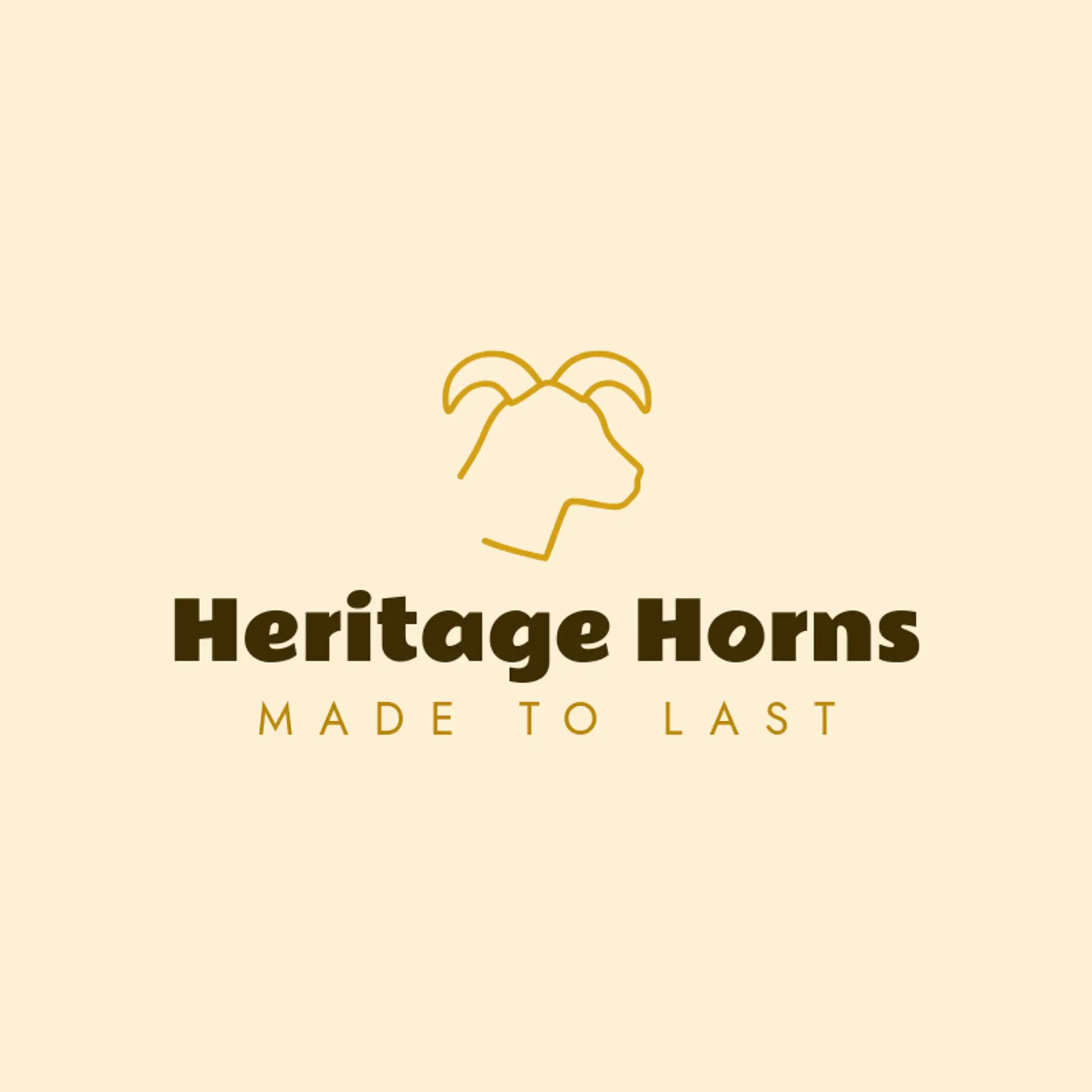 Heritage Horns logo for goat