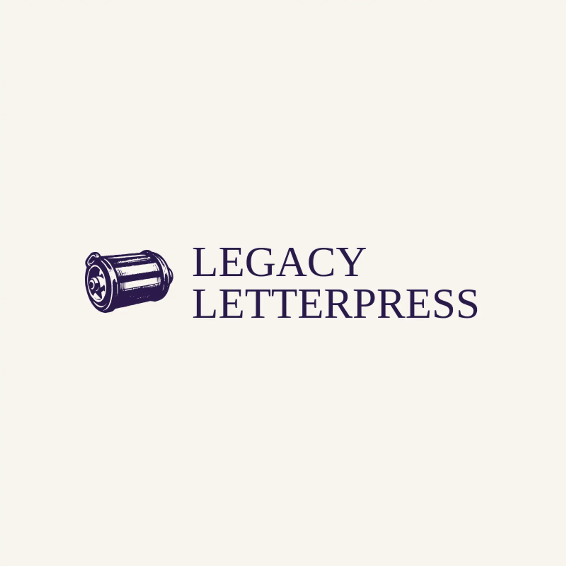 Legacy Letterpress logo for heritage