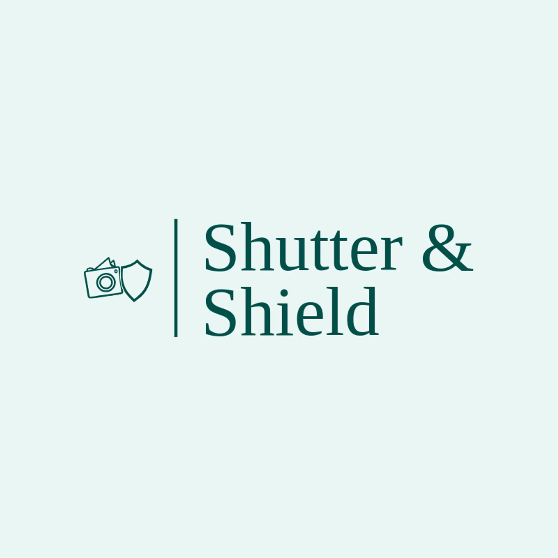 Shutter & Shield logo for photo