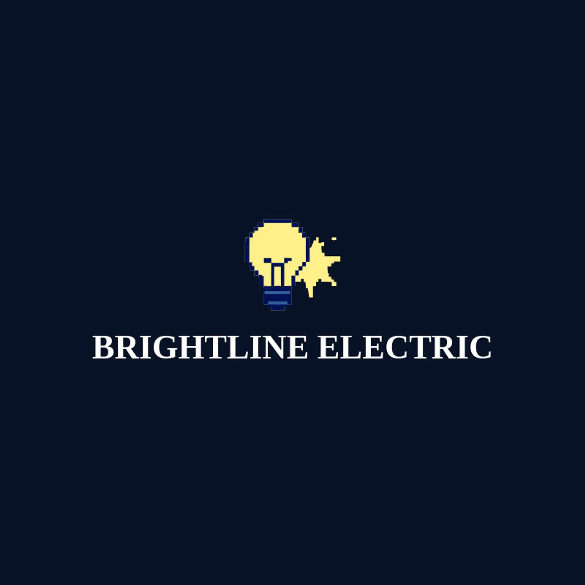 Brightline Electric logo for lightbulb