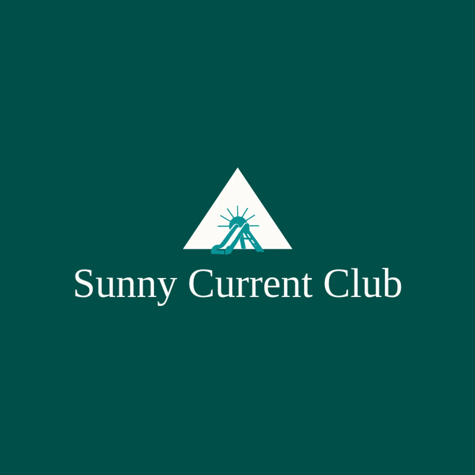 Sunny Current Club logo for water park