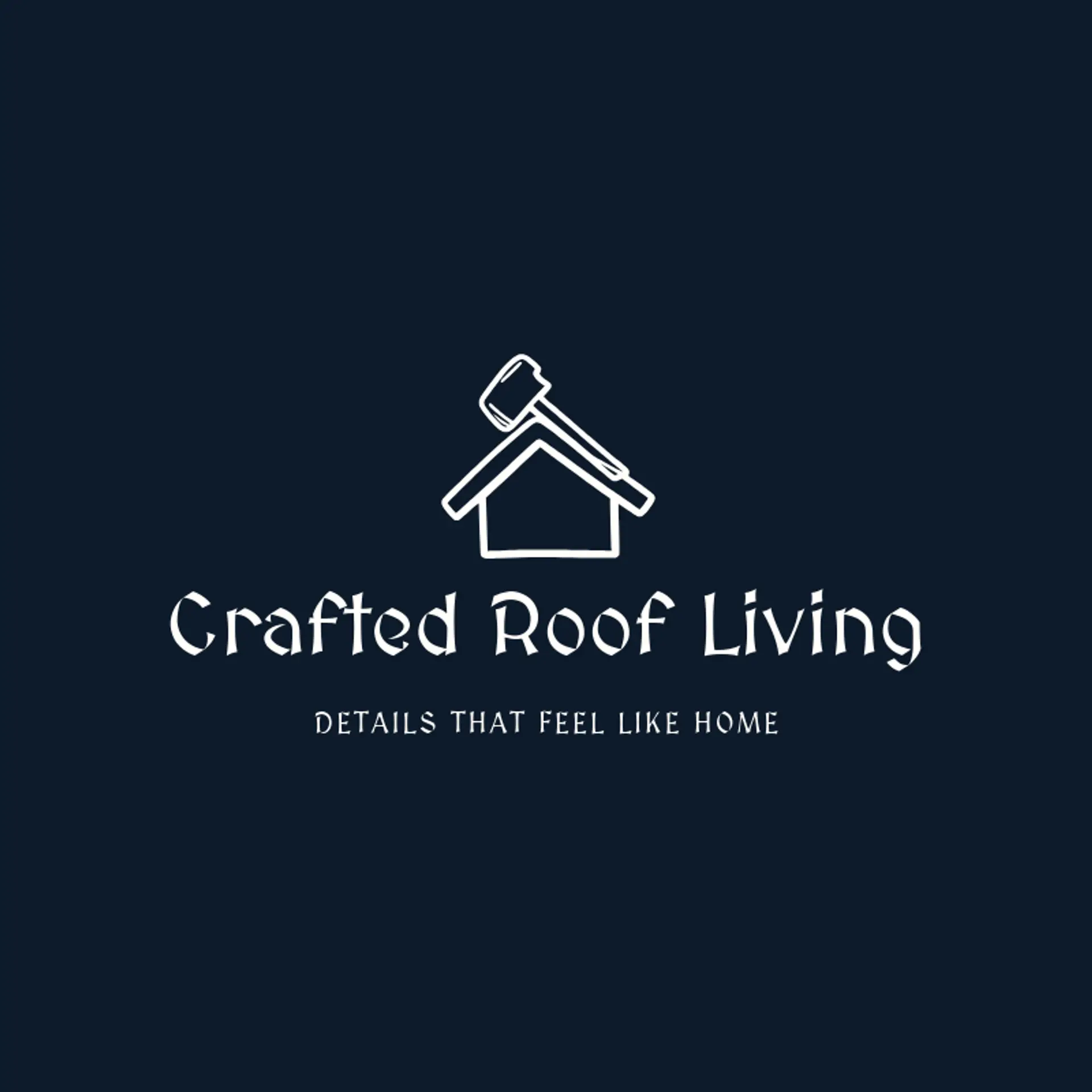 Crafted Roof Living logo for home