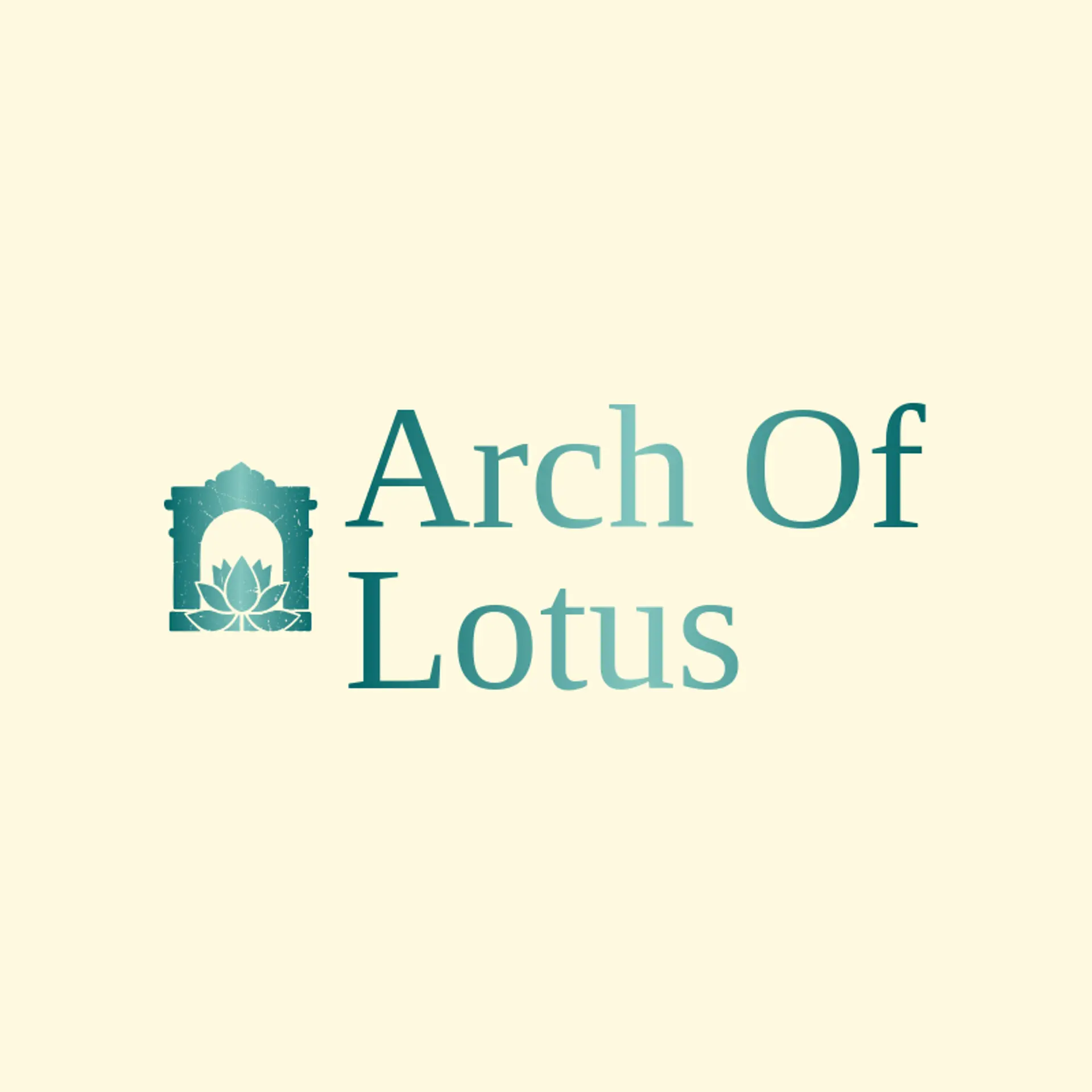 Arch of Lotus logo for buddhism
