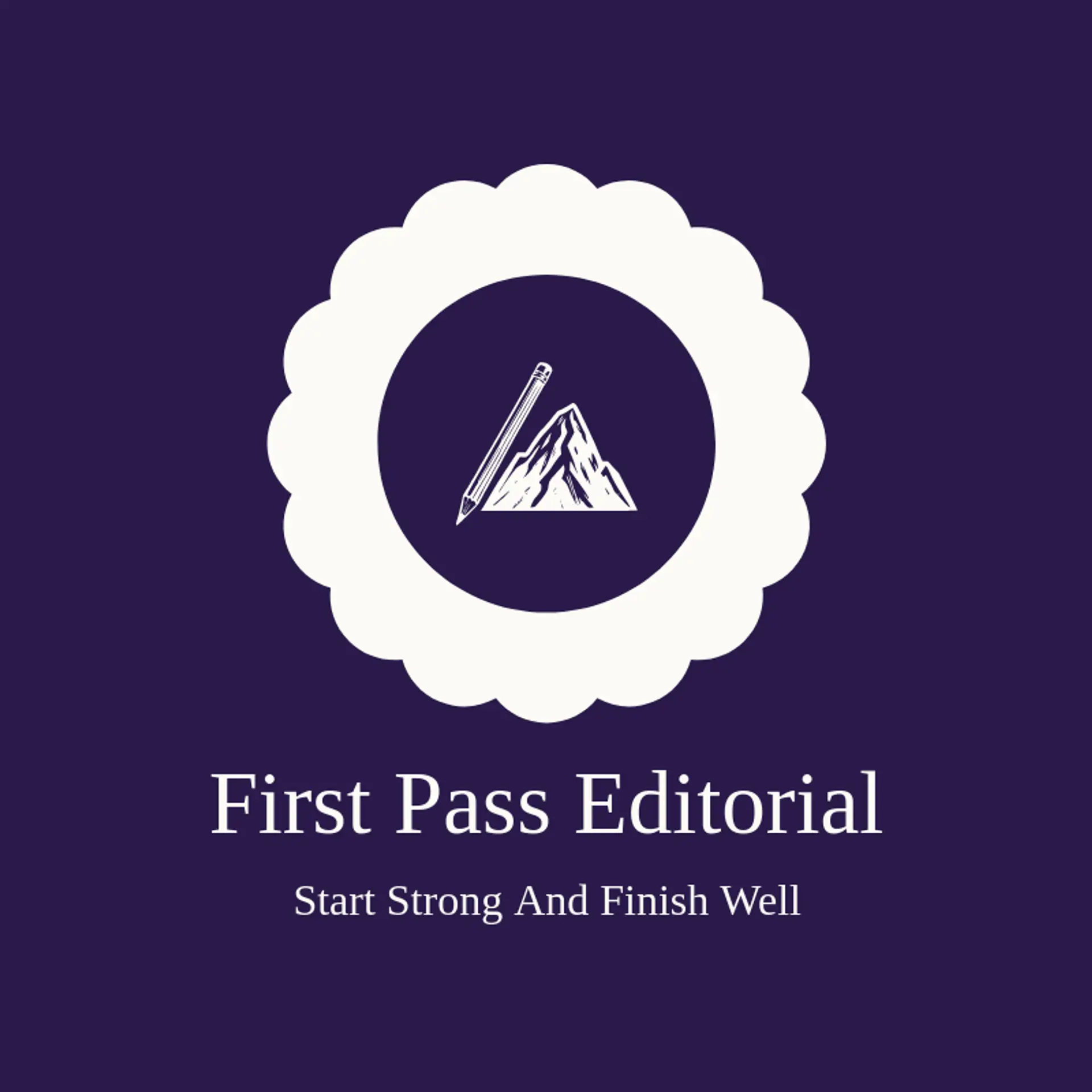 First Pass Editorial logo for editor