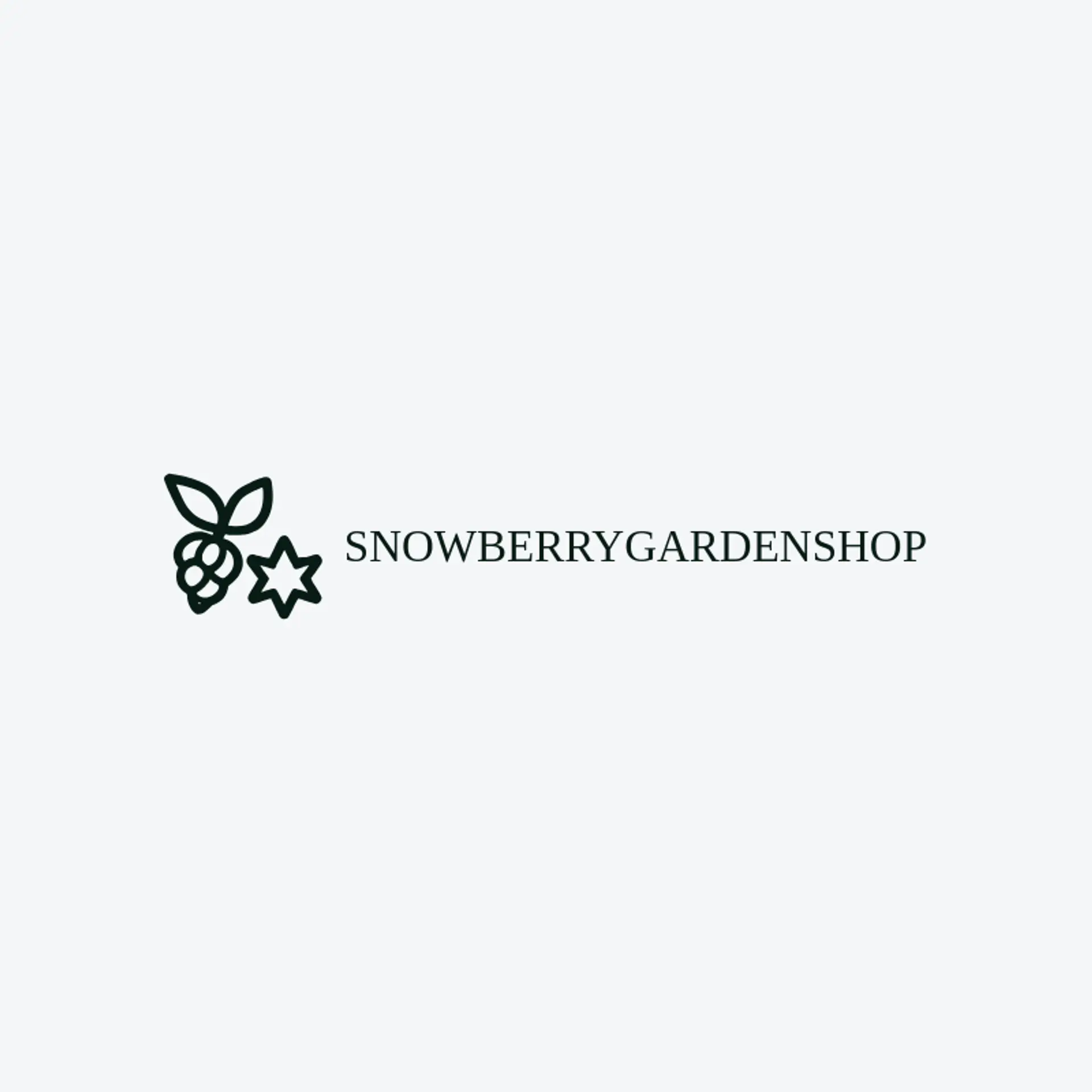 Snowberry Garden Shop logo for winter