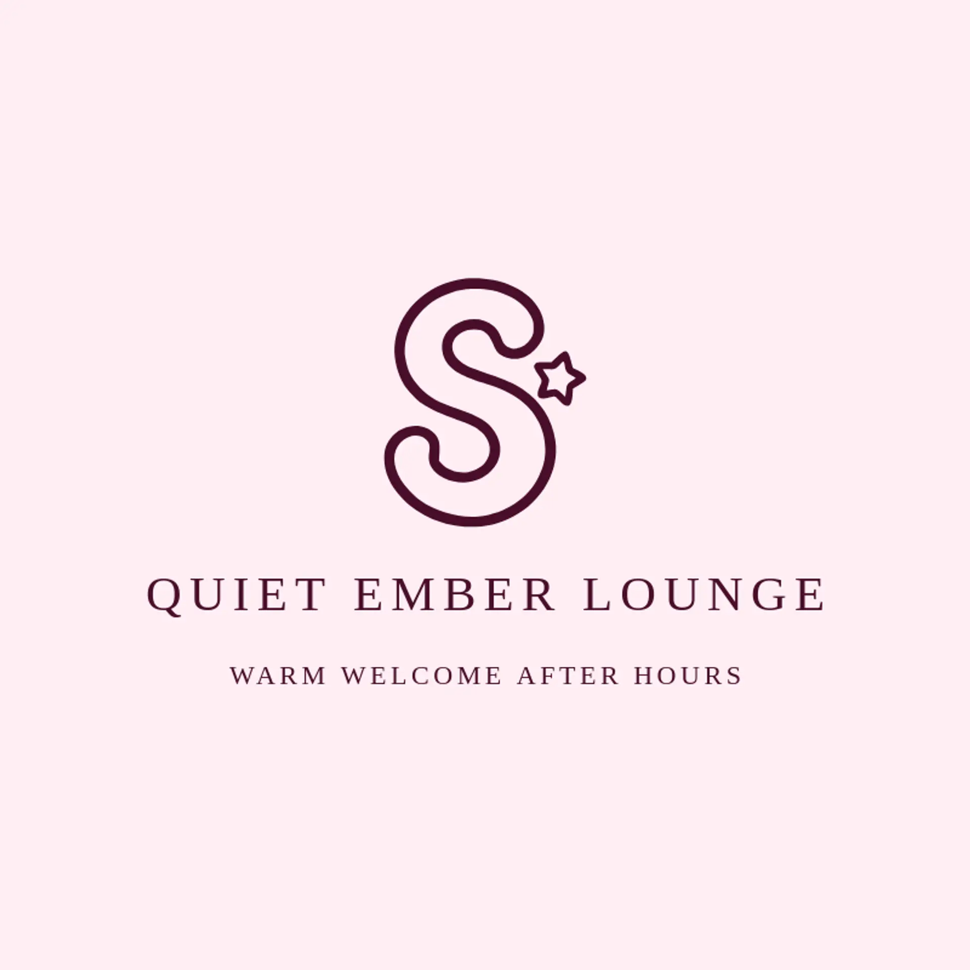 Quiet Ember Lounge logo for speakeasy