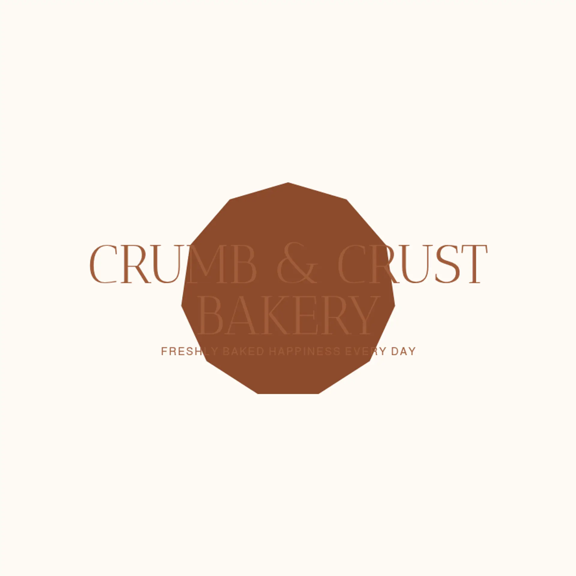 Crumb & Crust Bakery logo for bakery
