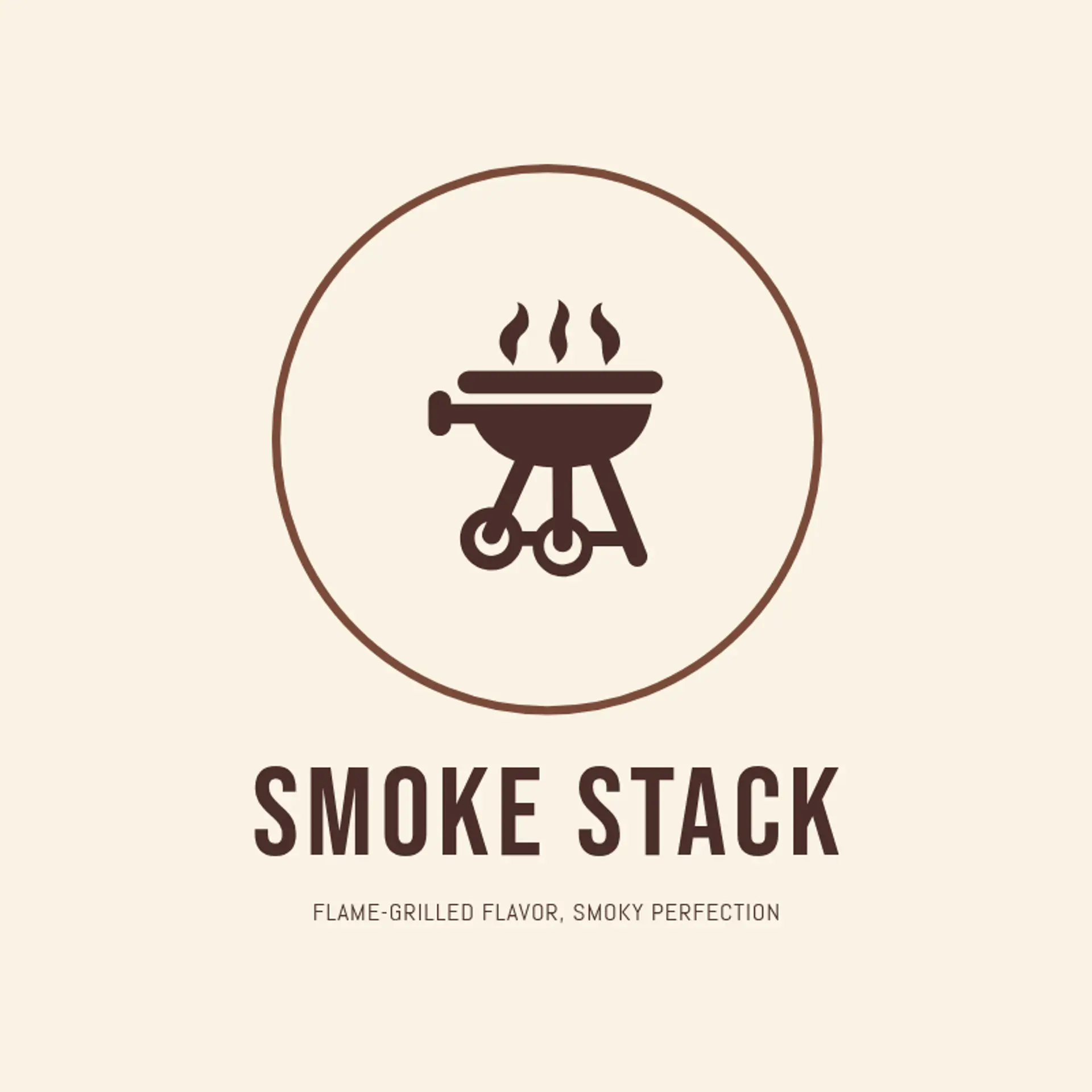 Smoke Stack logo for bbq restaurant