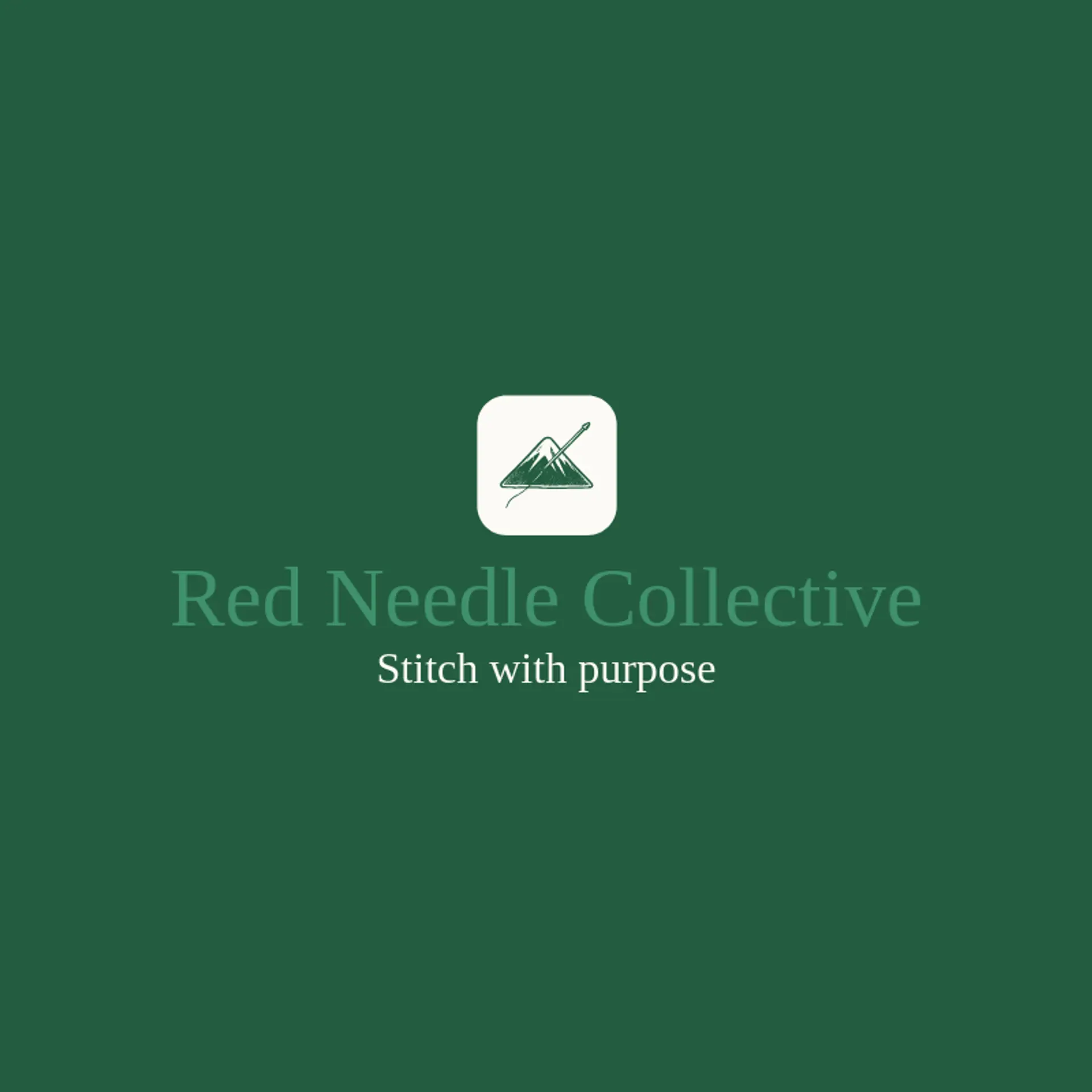 Red Needle Collective logo for patch