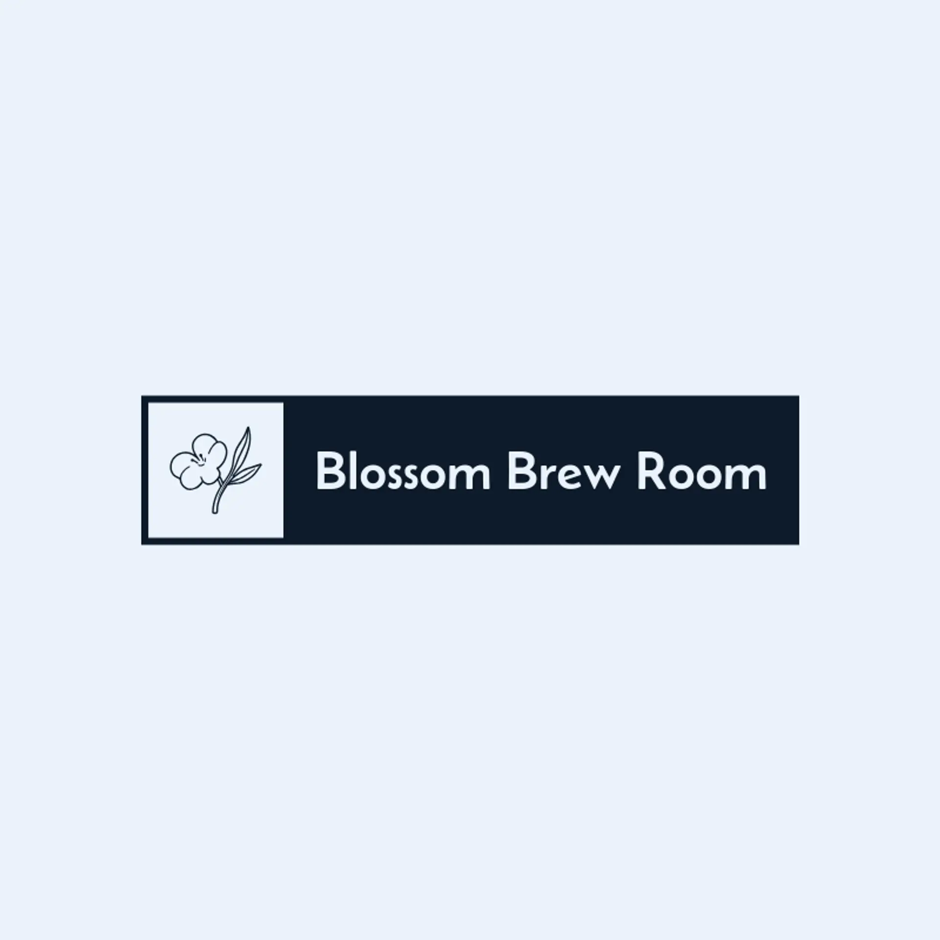 Blossom Brew Room logo for tea shop