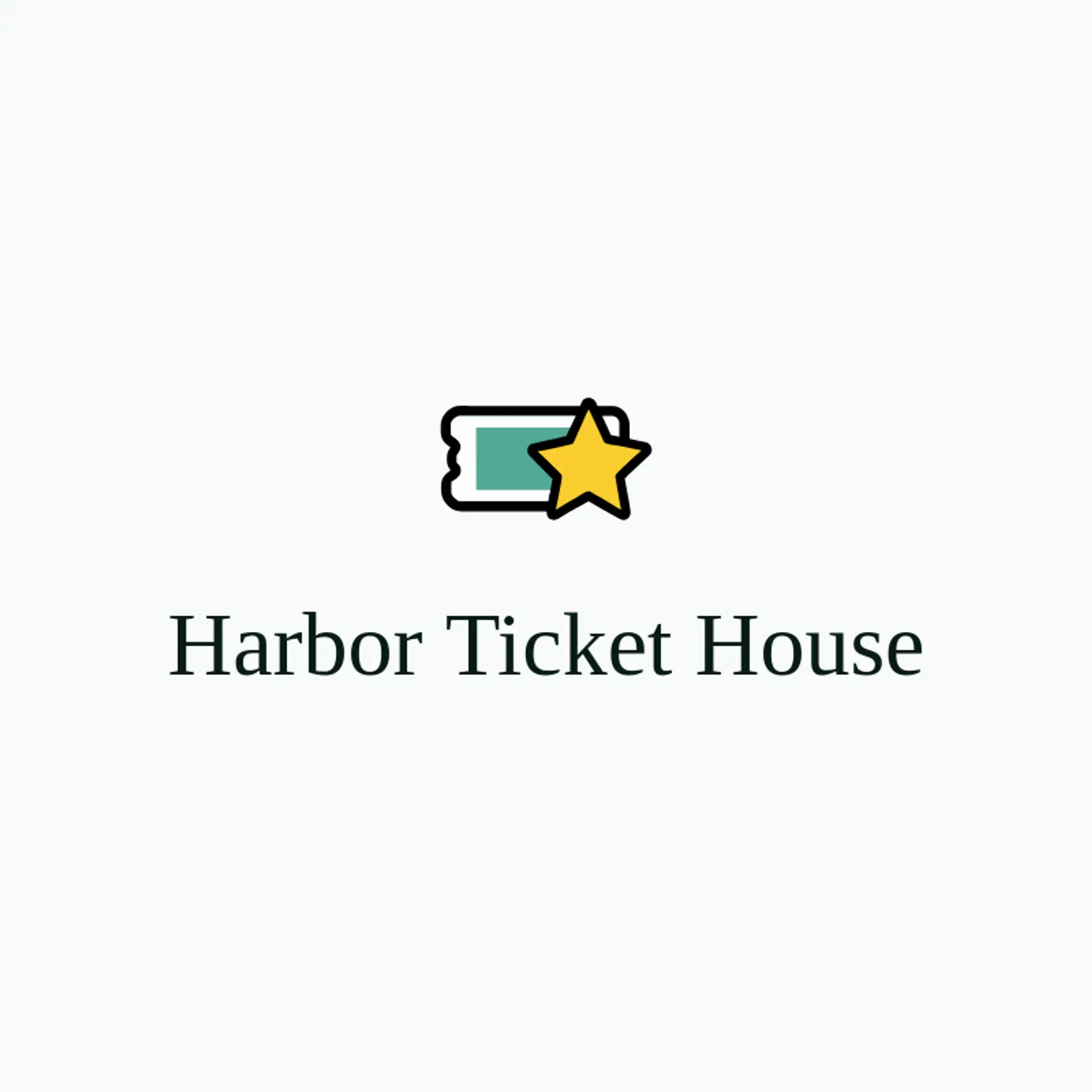 Harbor Ticket House logo for movie theater