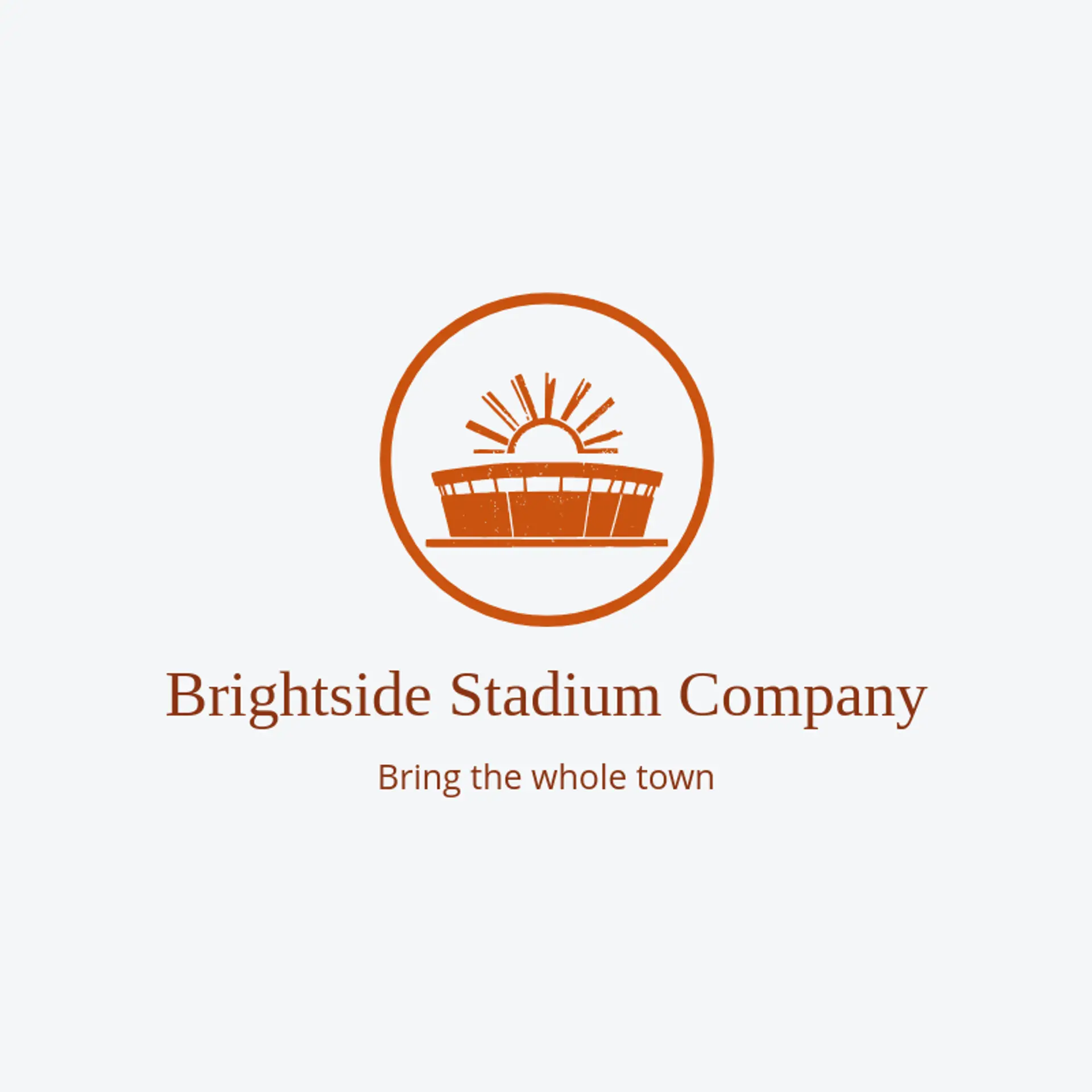 Brightside Stadium Company logo for stadium