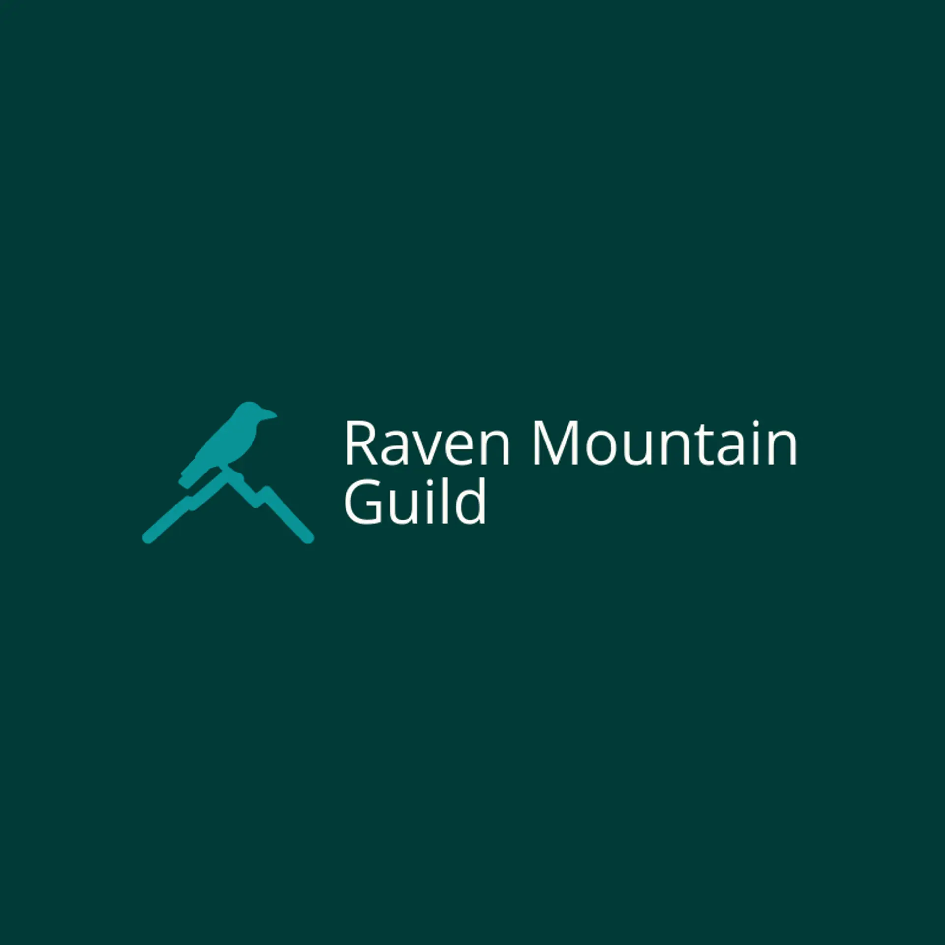 Raven Mountain Guild logo for raven