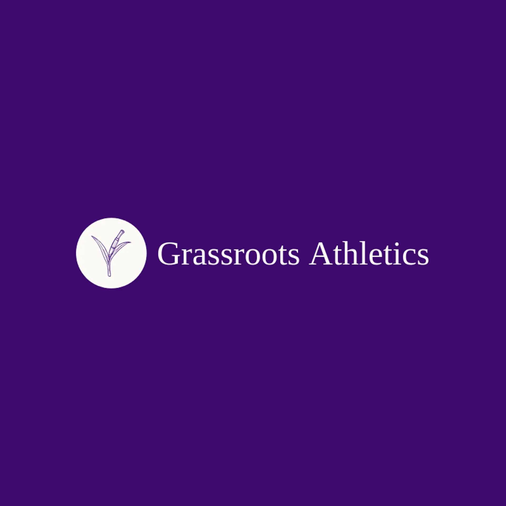Grassroots Athletics logo for grass
