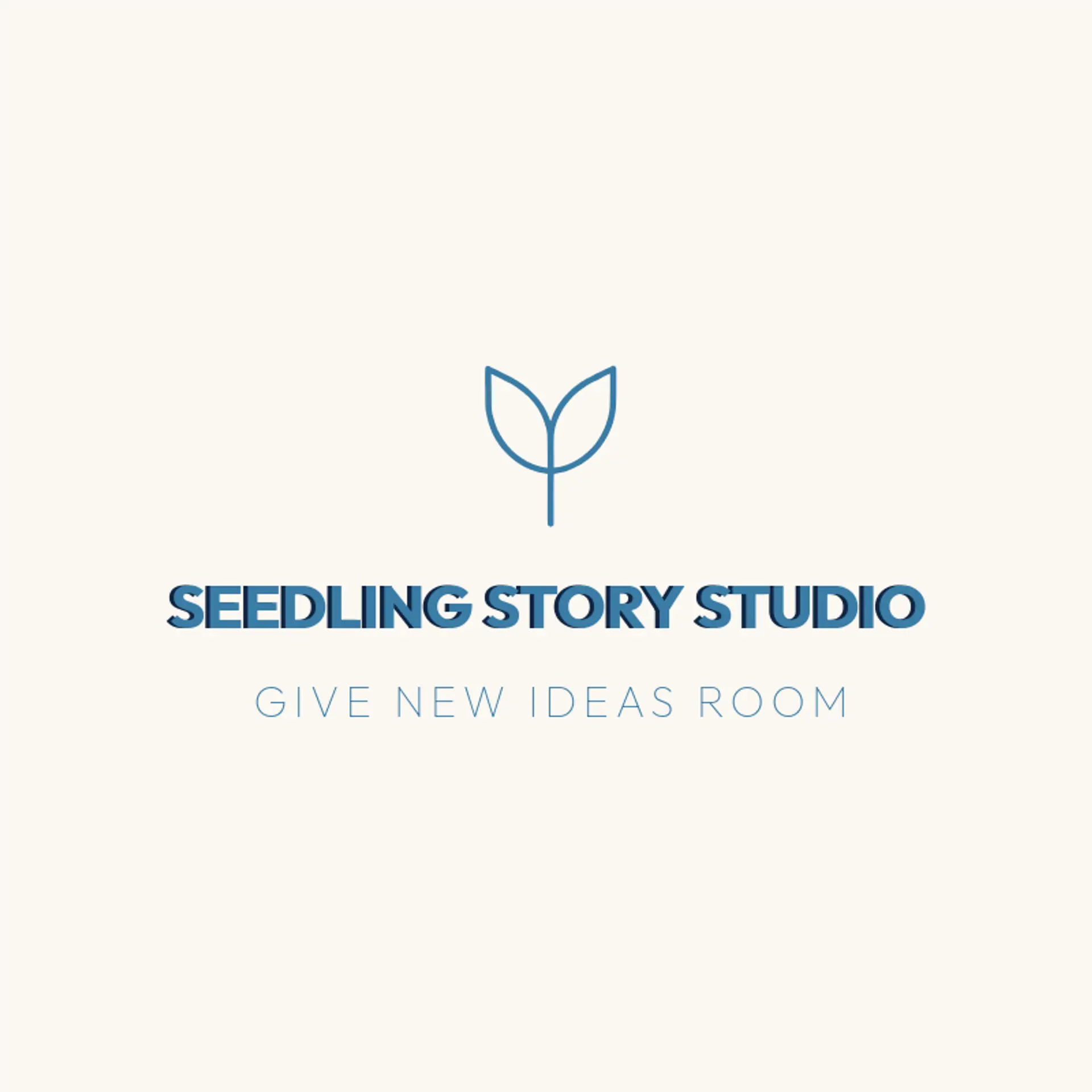 Seedling Story Studio logo for leaf
