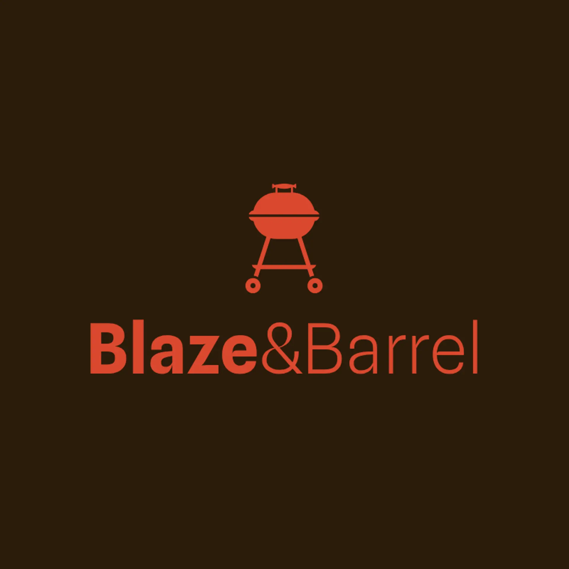 Blaze & Barrel logo for bbq restaurant