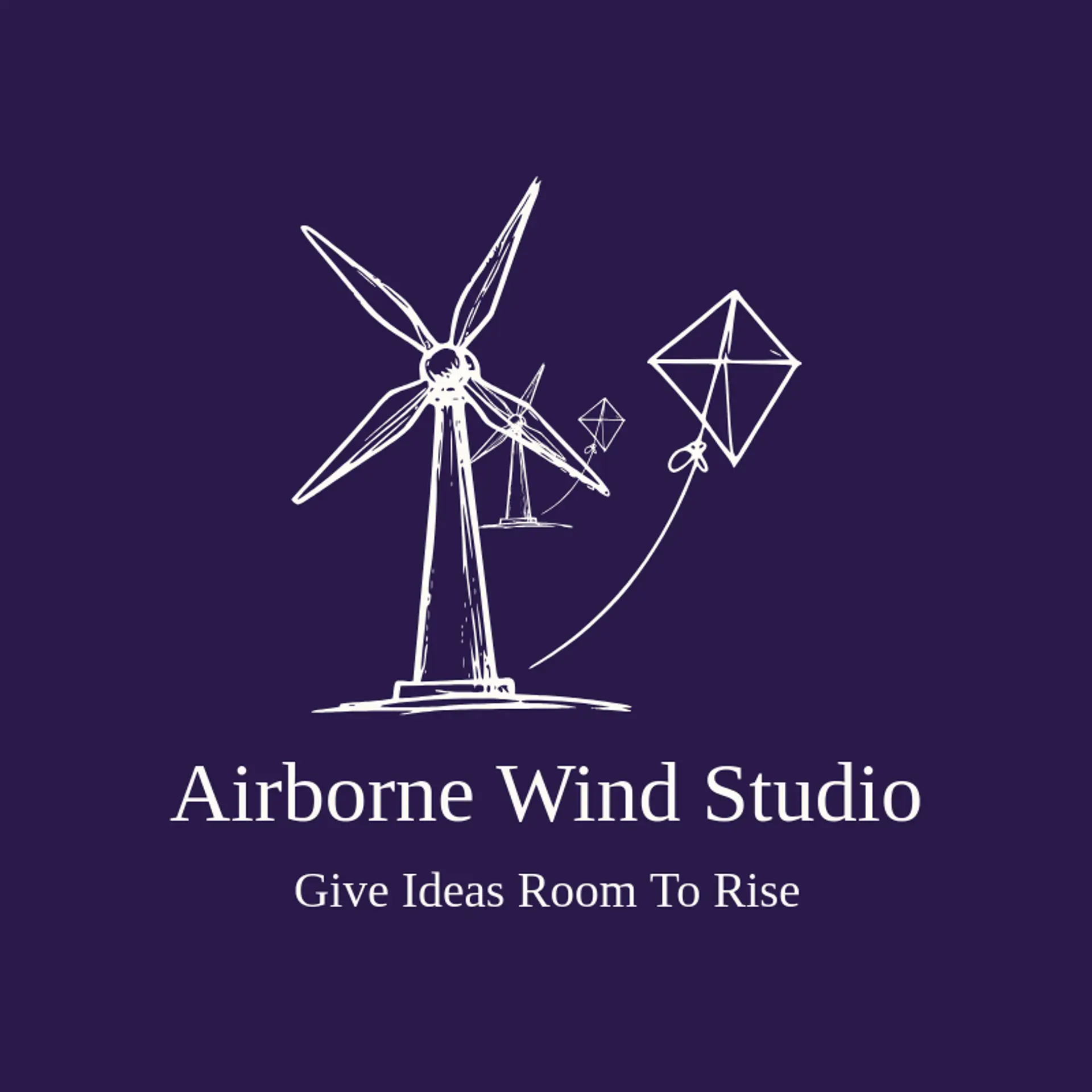 Airborne Wind Studio logo for wind