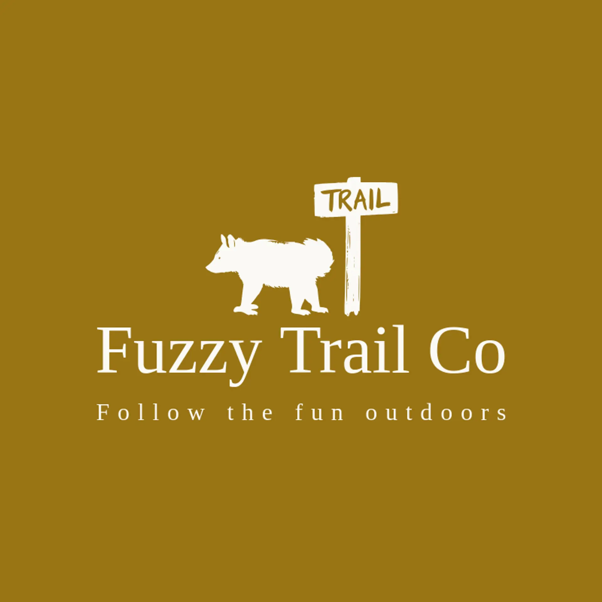 Fuzzy Trail Co logo for raccoon