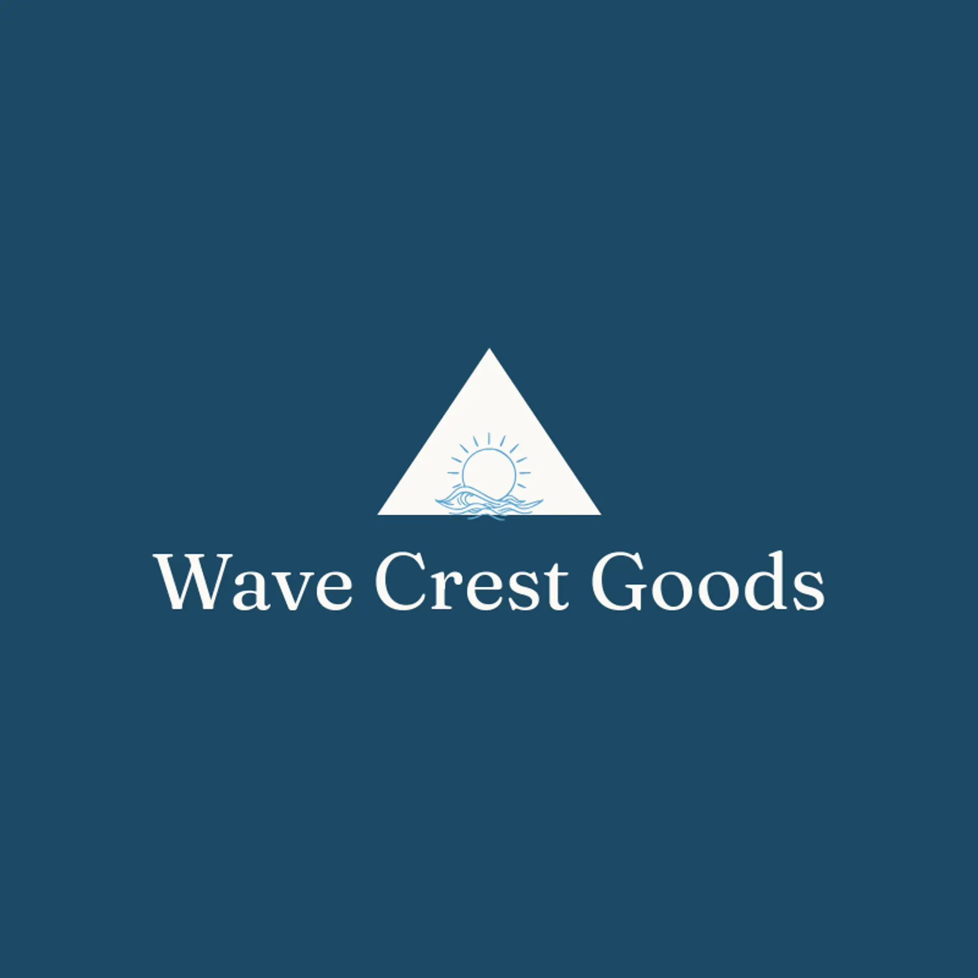 Wave Crest Goods logo for waves