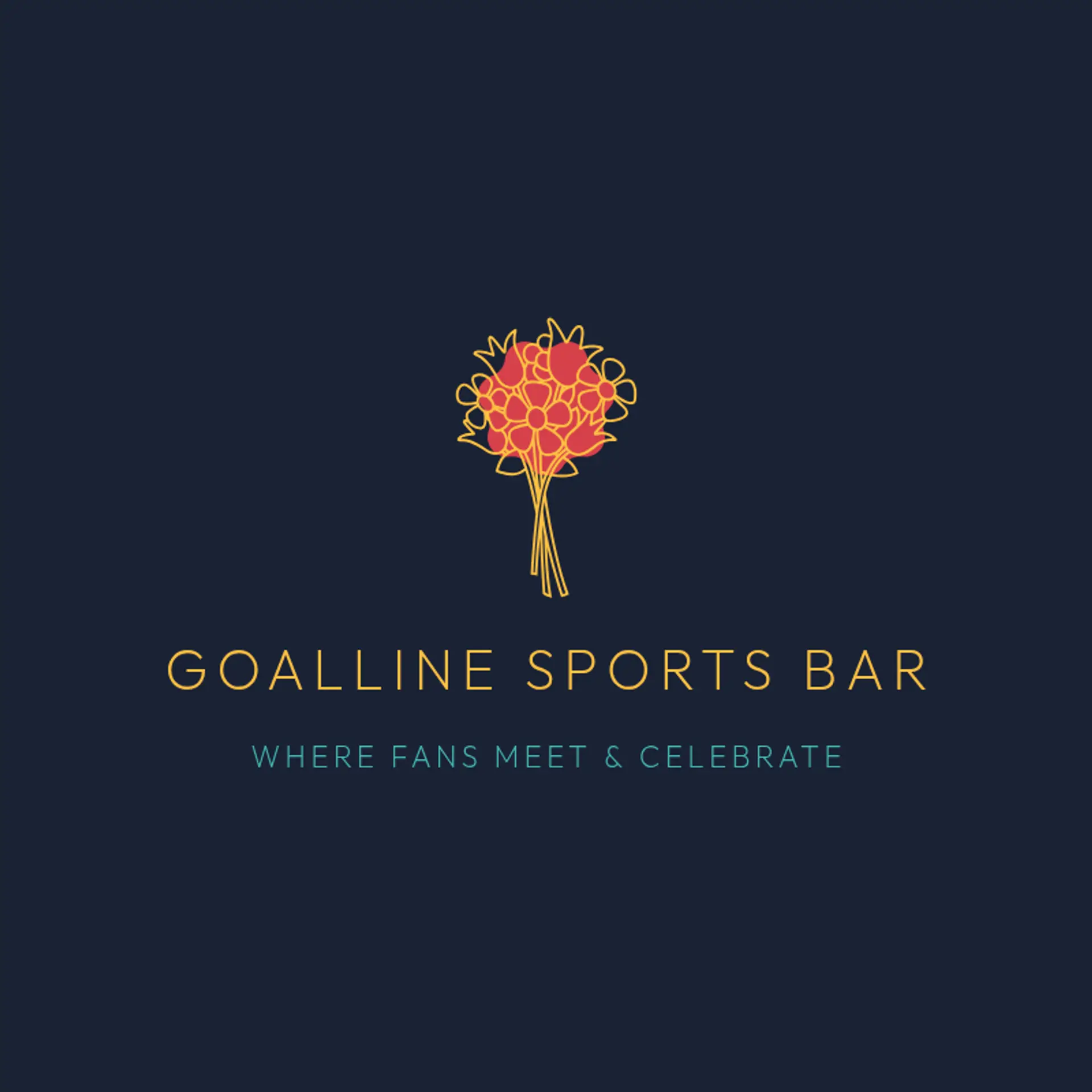 GoalLine Sports Bar logo for sports bar