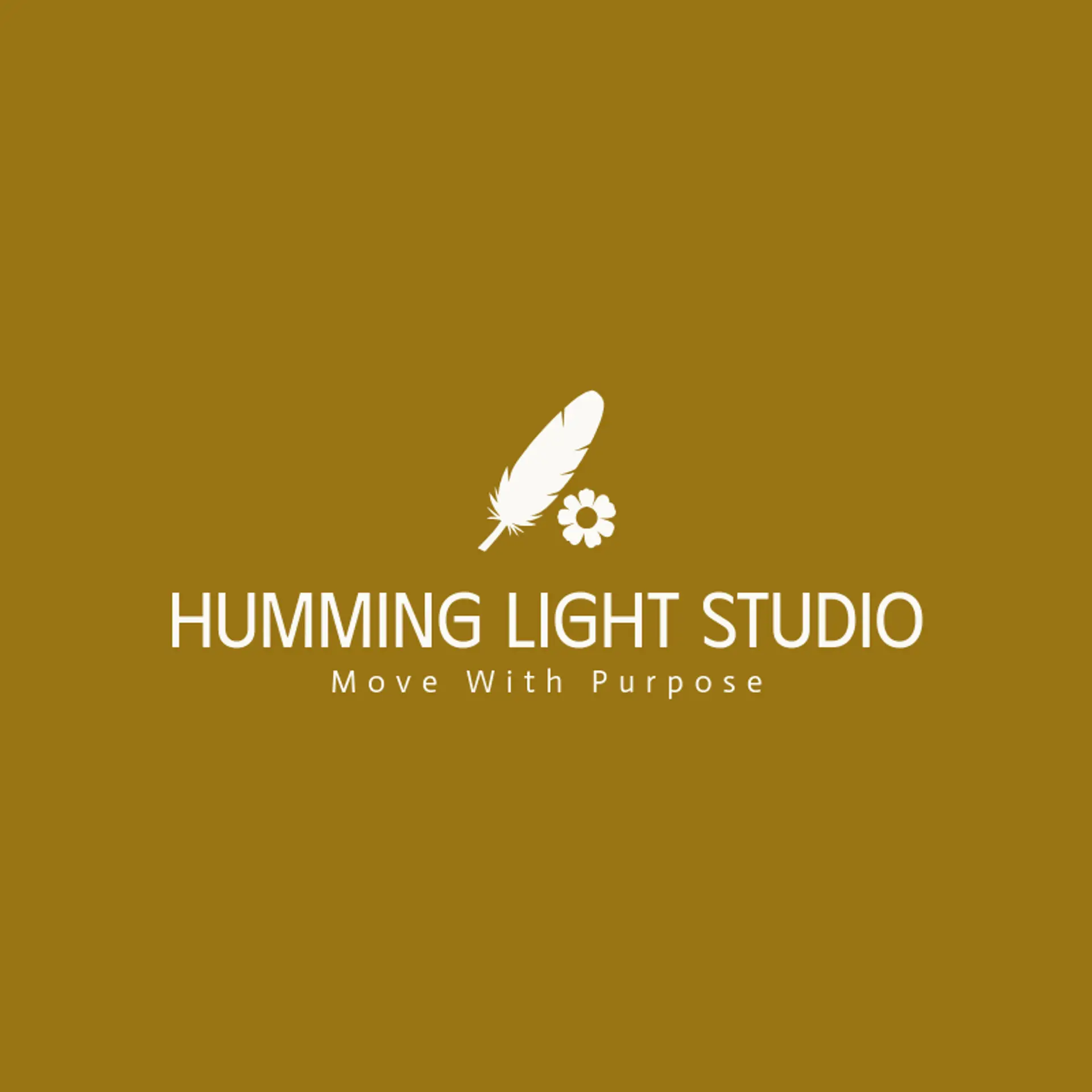Humming Light Studio logo for hummingbird