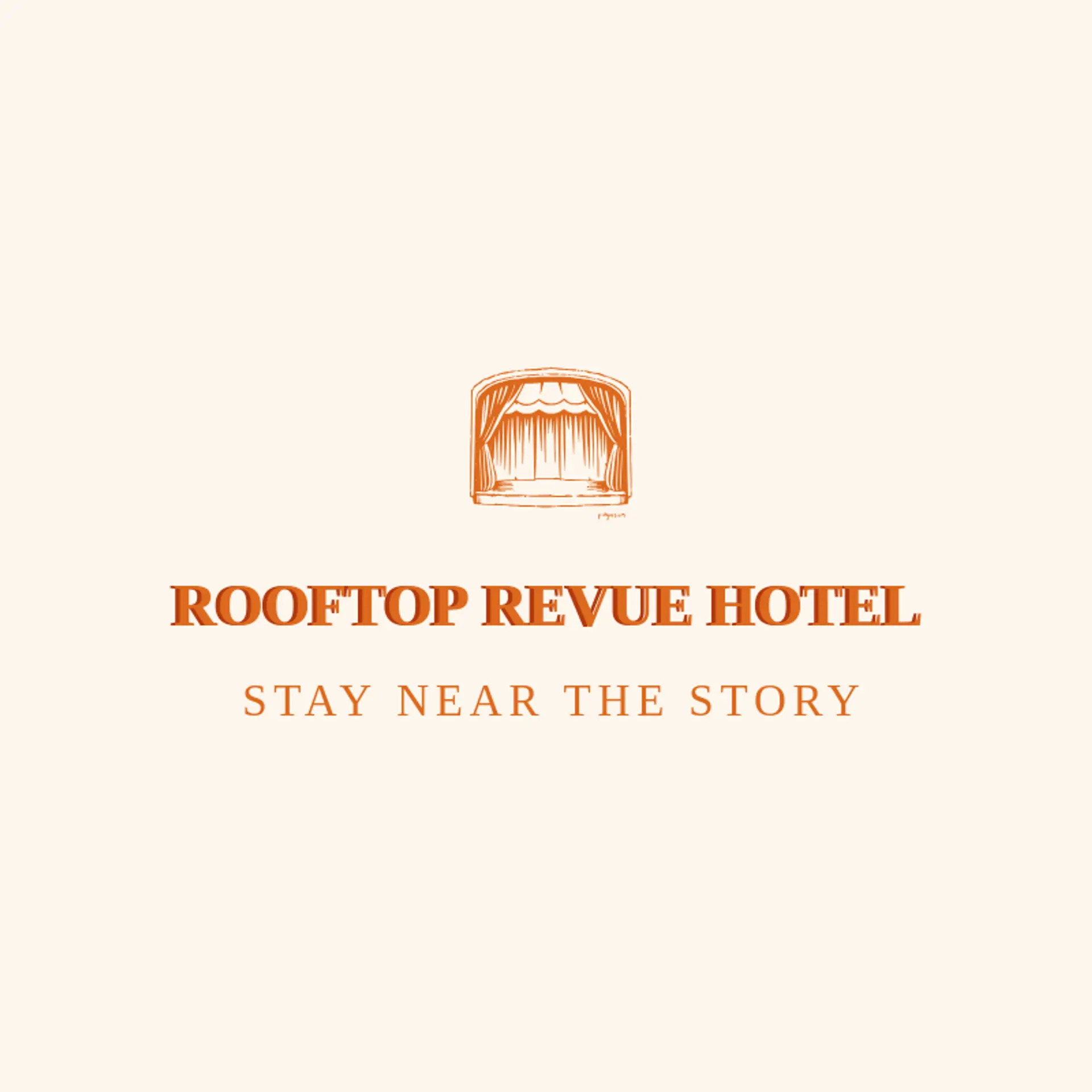 Rooftop Revue Hotel logo for broadway