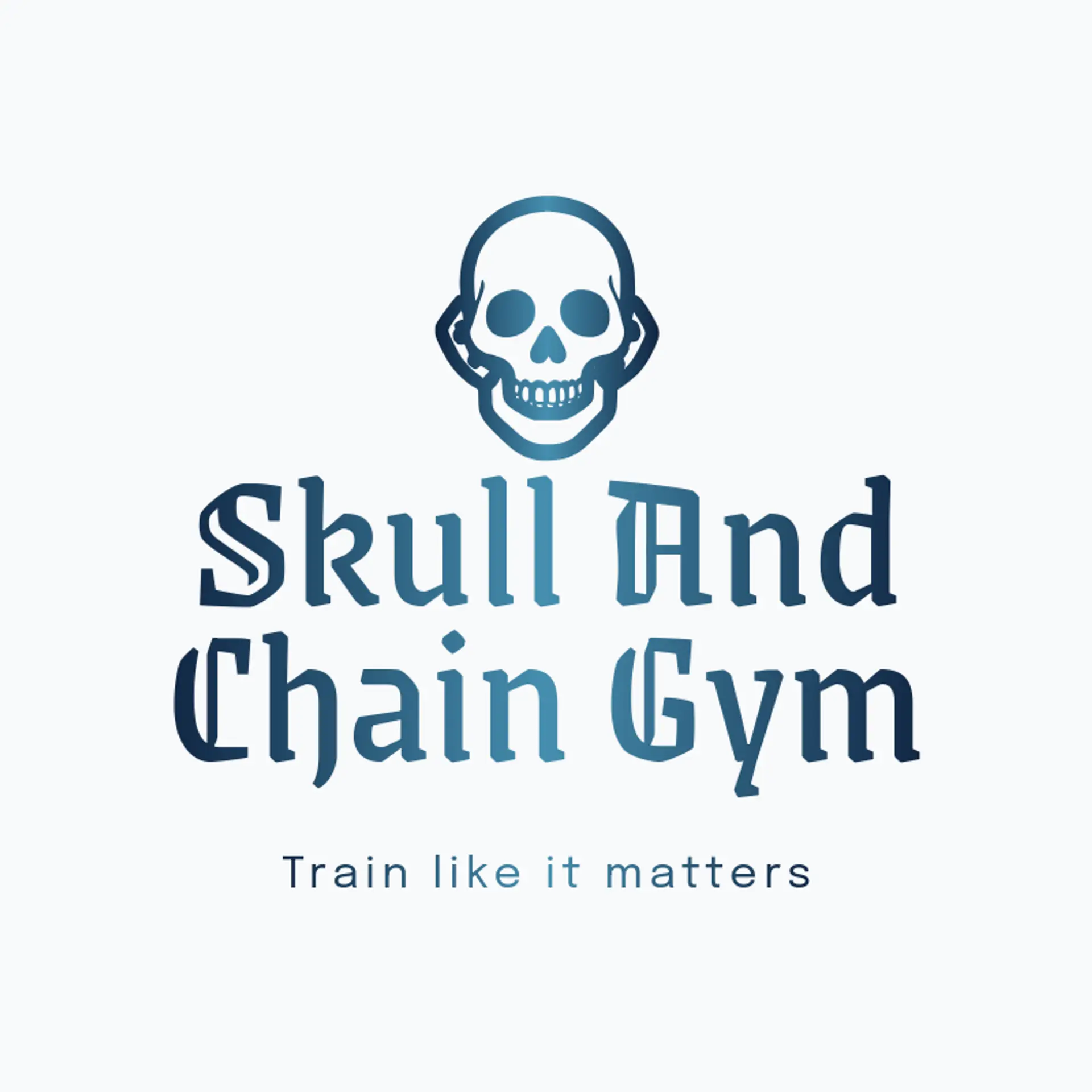 Skull and Chain Gym logo for skull
