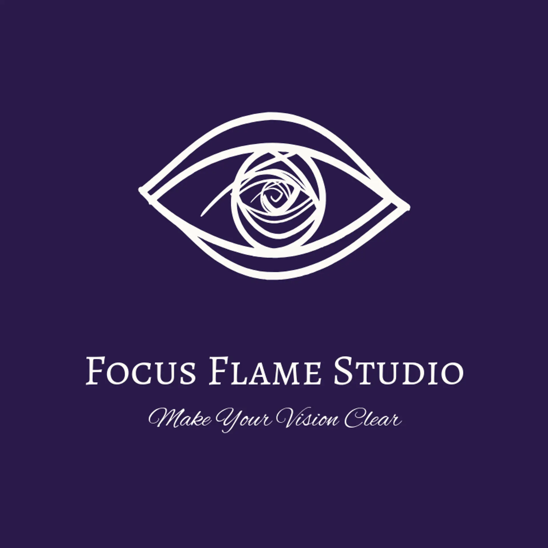 Focus Flame Studio logo for anime character