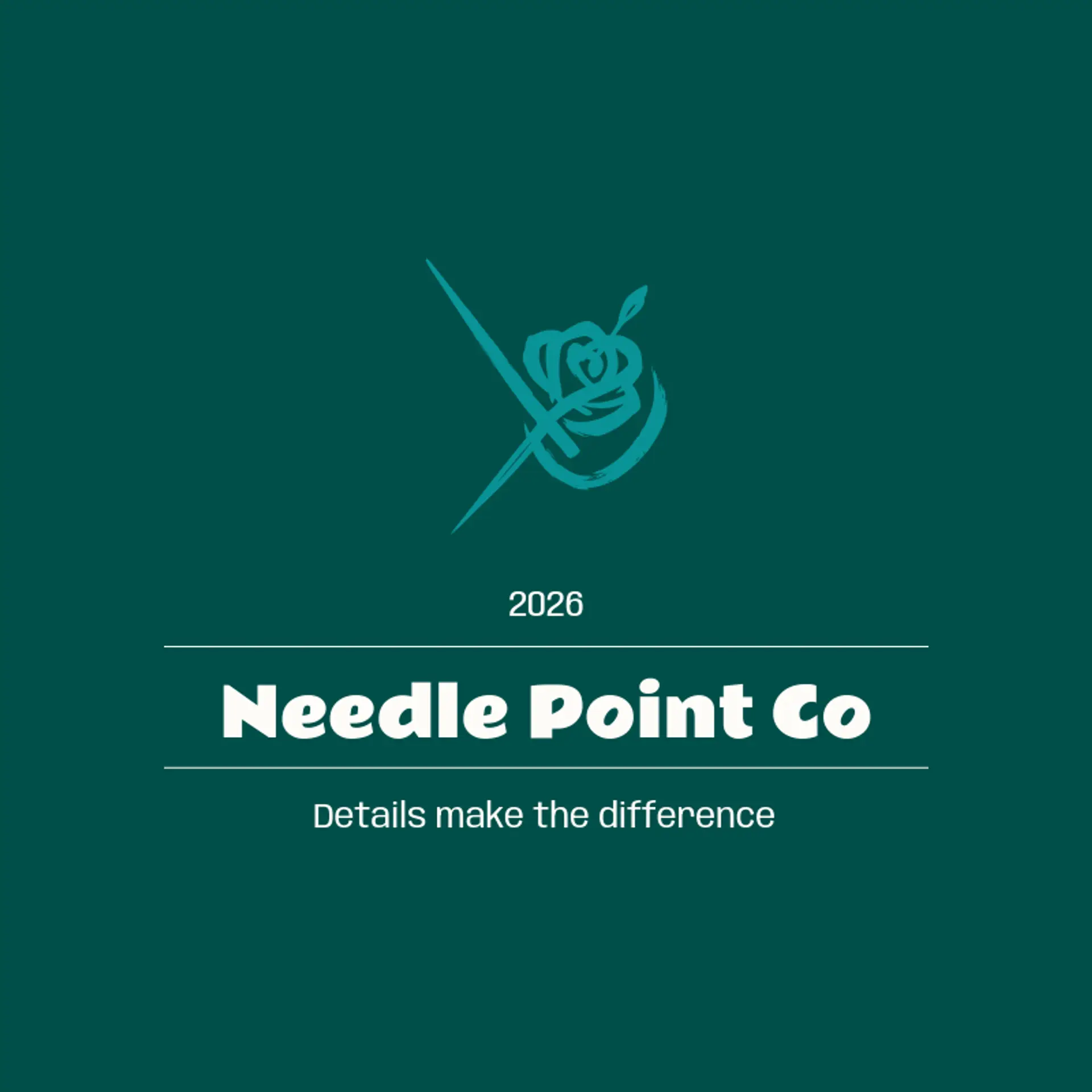 Needle Point Co logo for streetwear