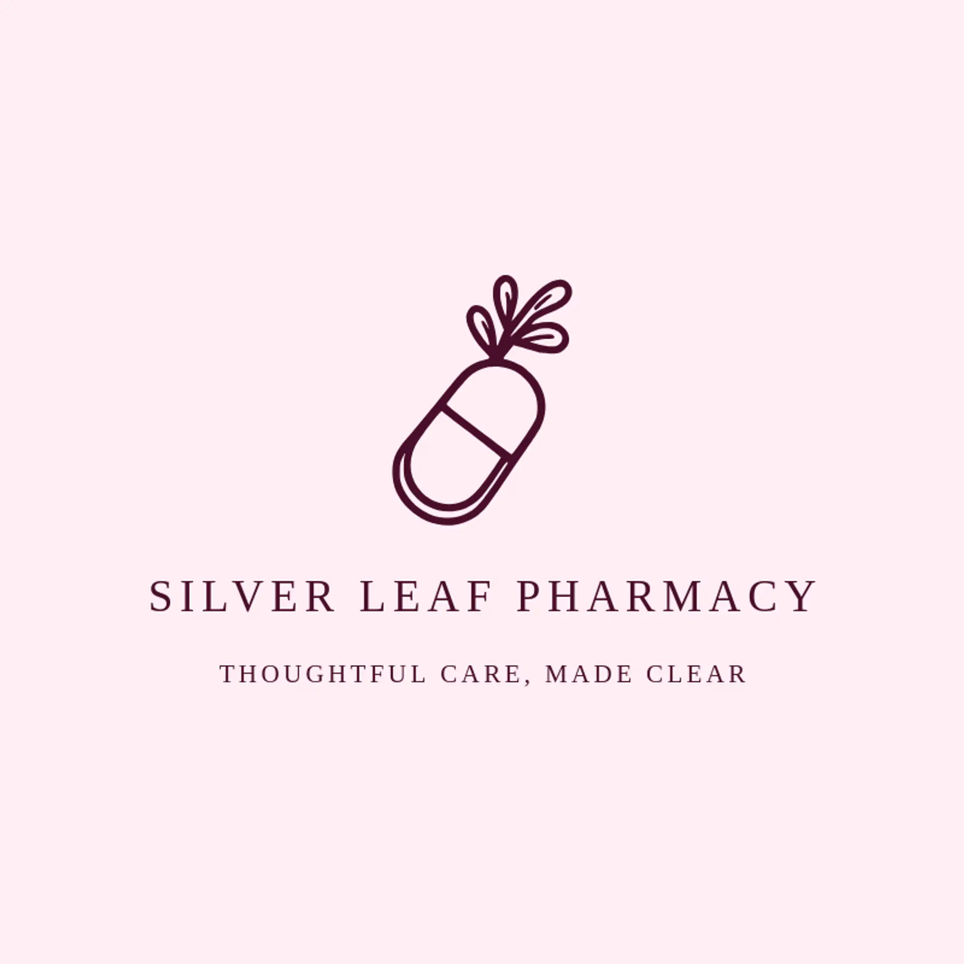 Silver Leaf Pharmacy logo for pill