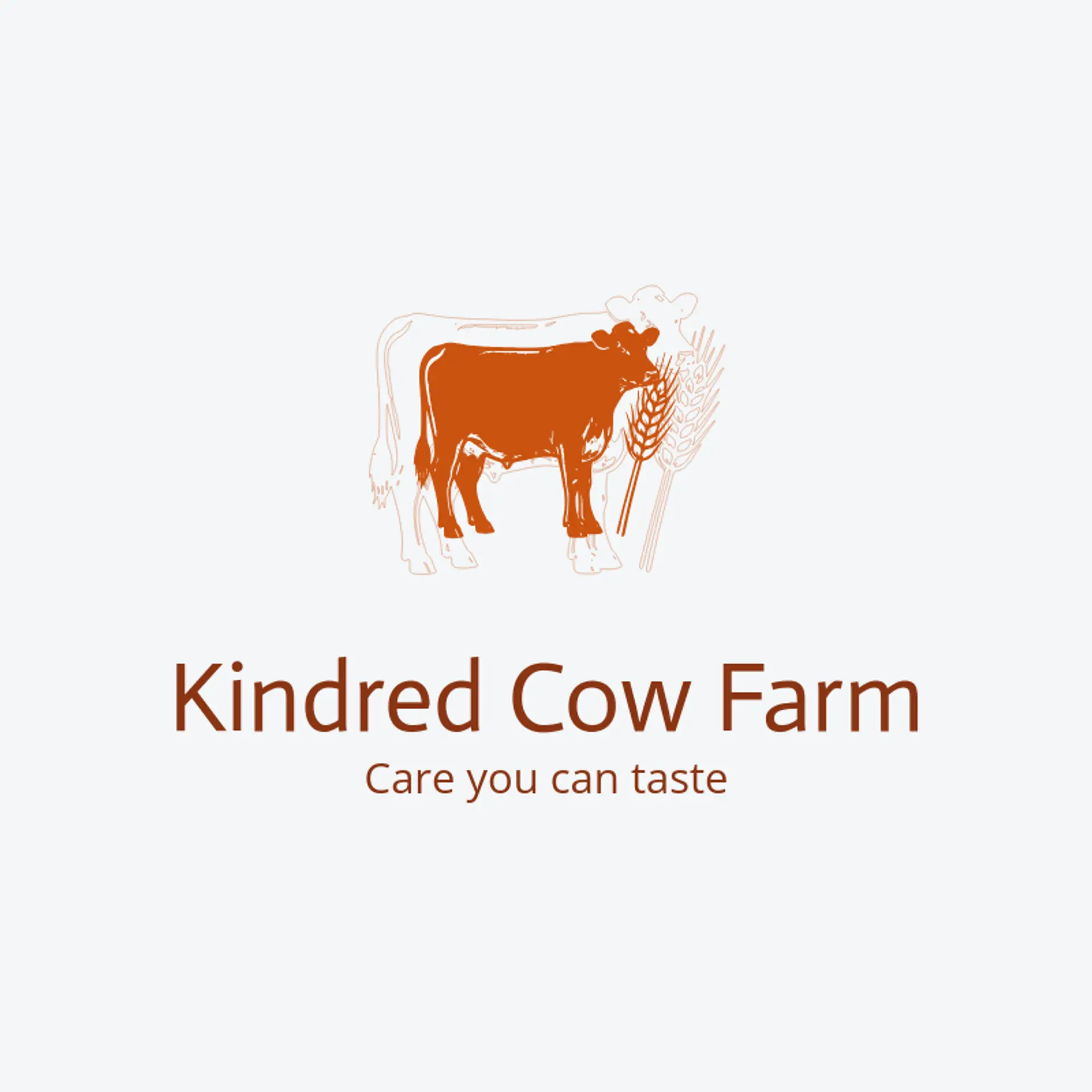 Kindred Cow Farm logo for milk