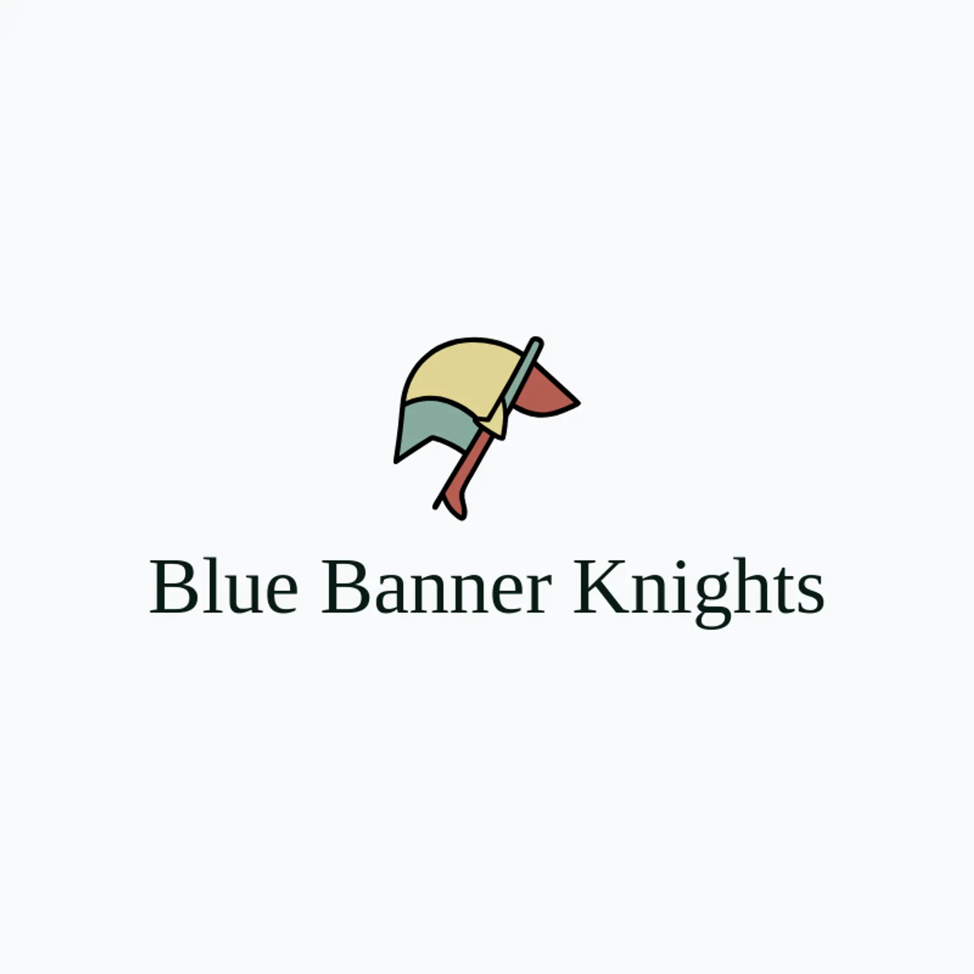 Blue Banner Knights logo for knight