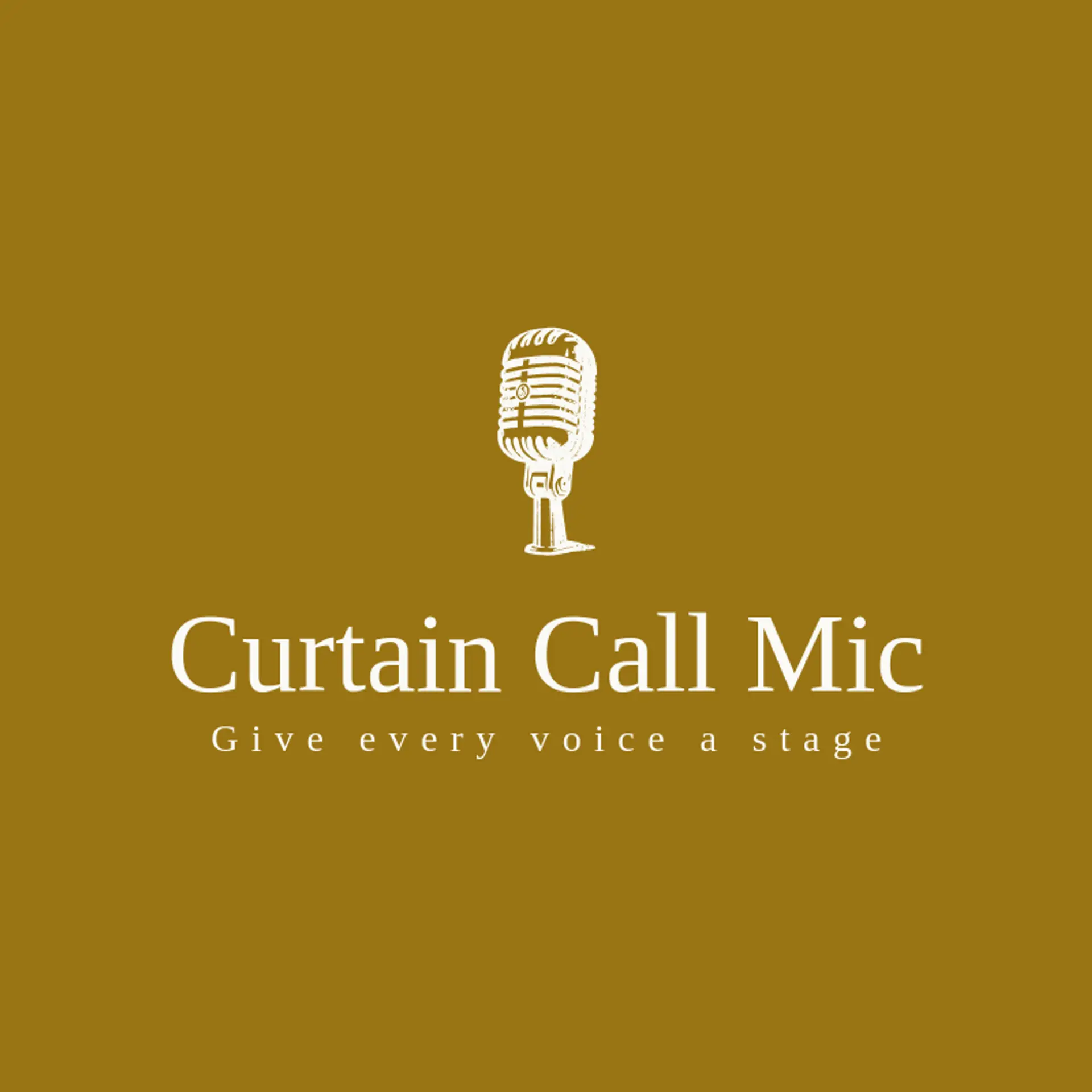 Curtain Call Mic logo for theatre