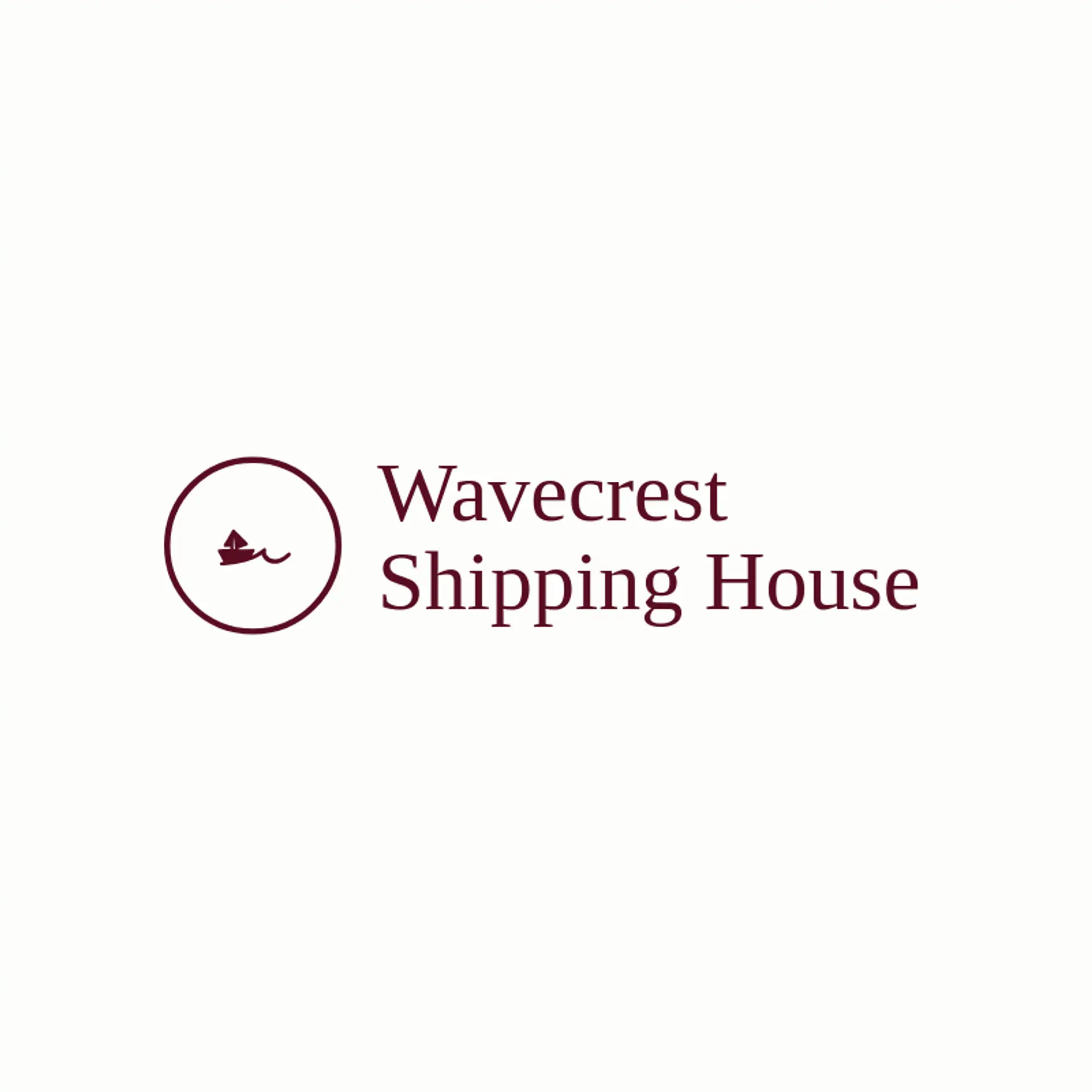 Wavecrest Shipping House logo for ship