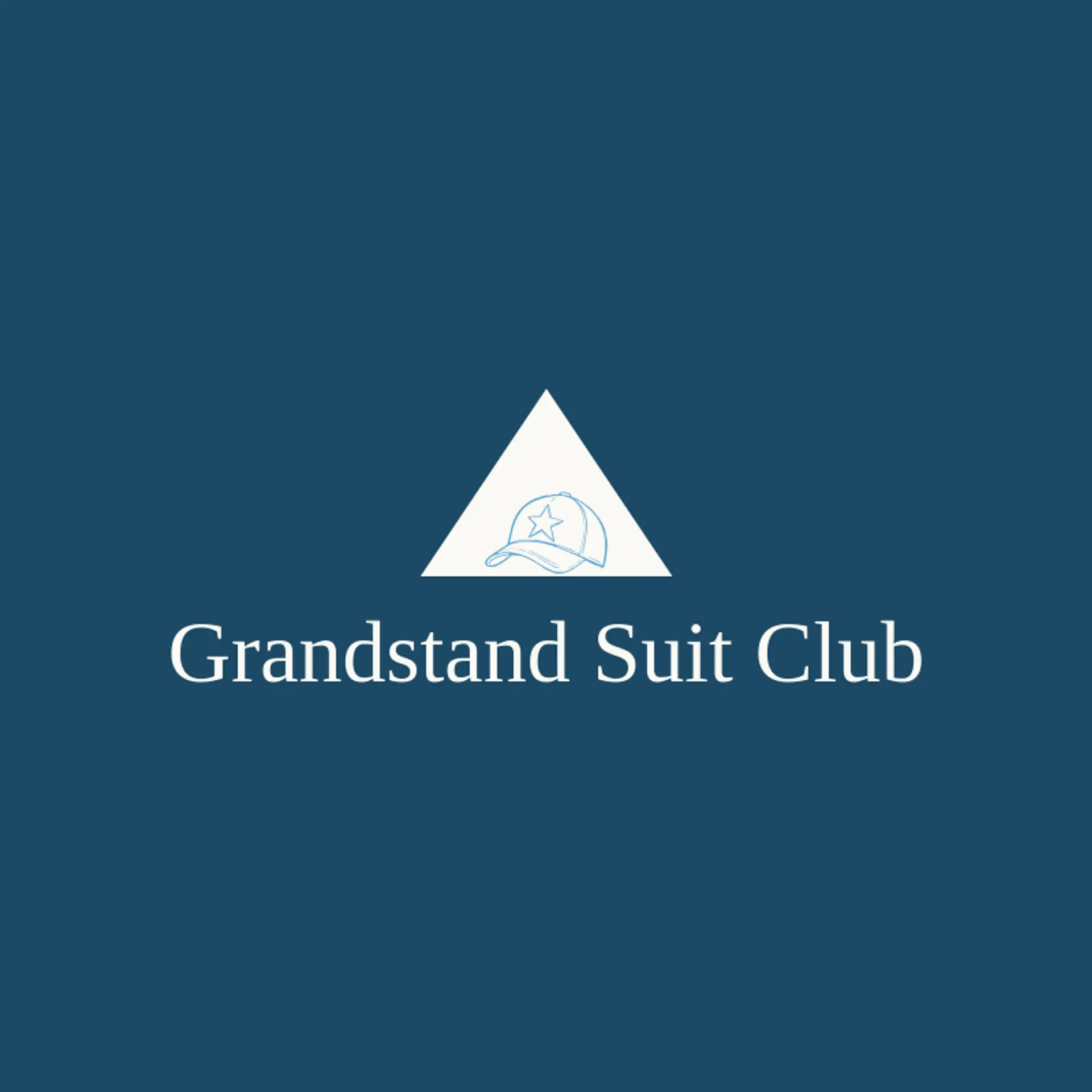 Grandstand Suit Club logo for mens fashion