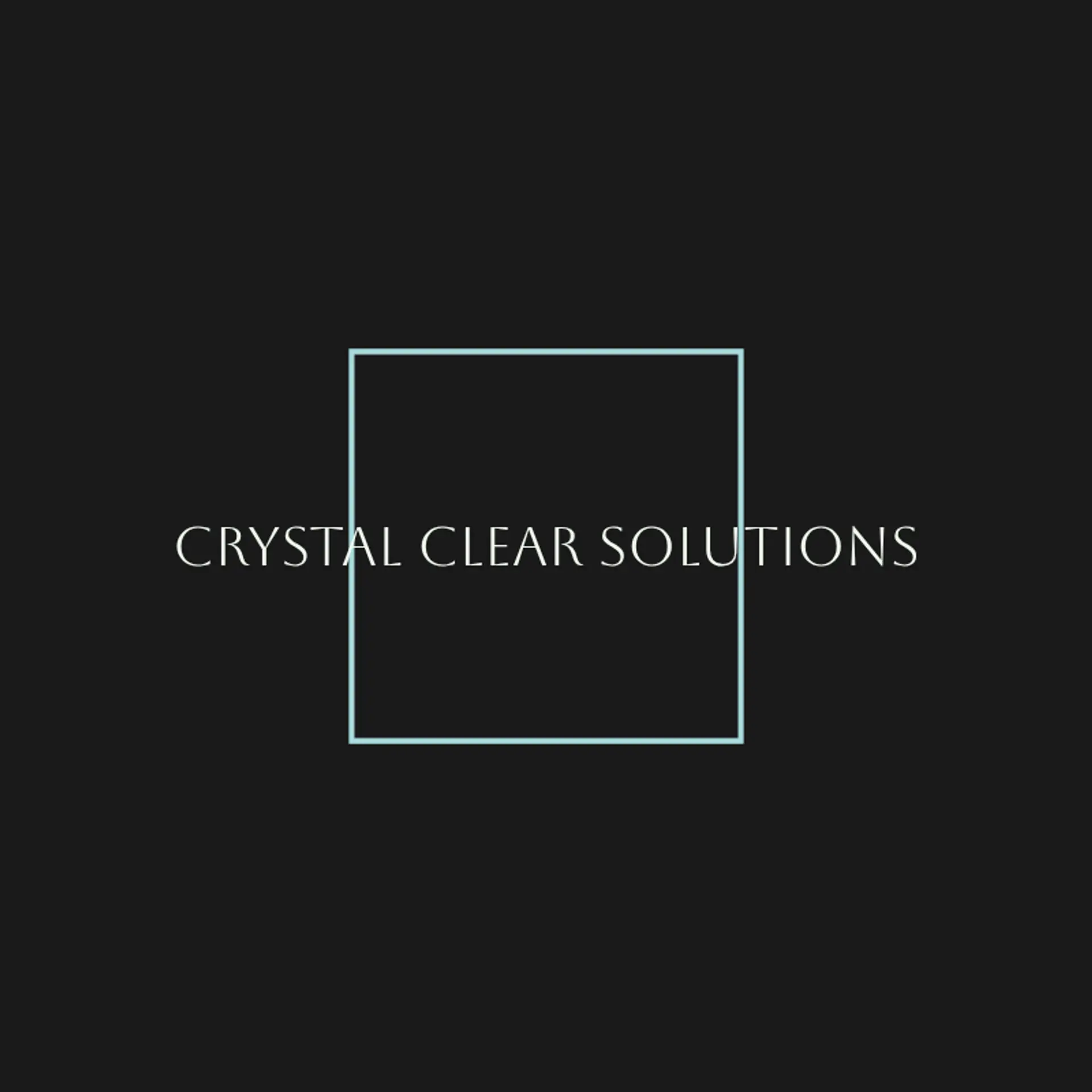 Crystal Clear Solutions logo for blg cleaning service