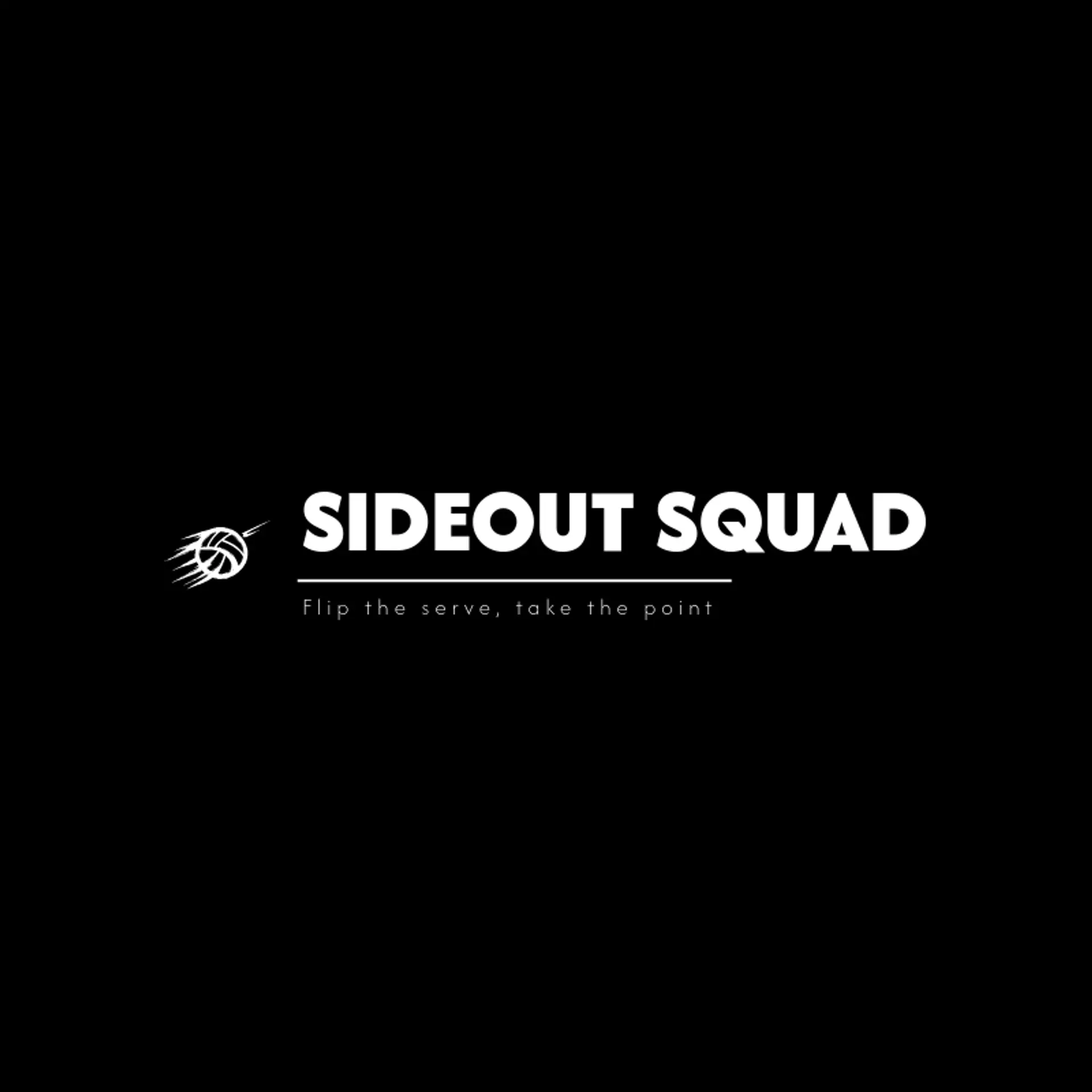 Sideout Squad logo for volleyball