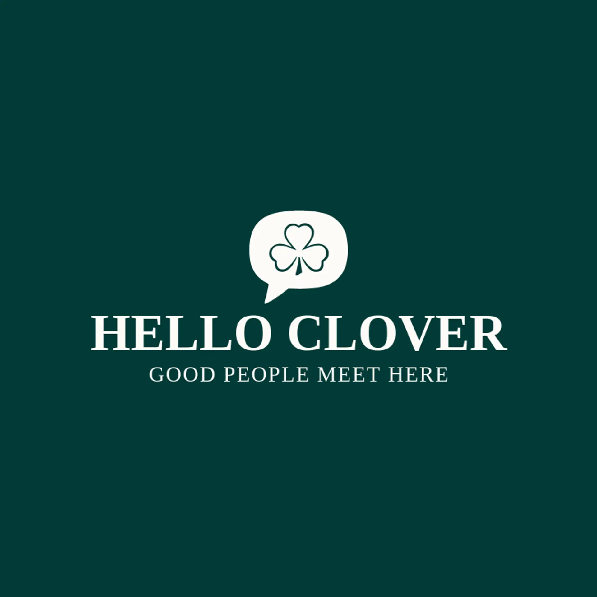 Hello Clover logo for dating app