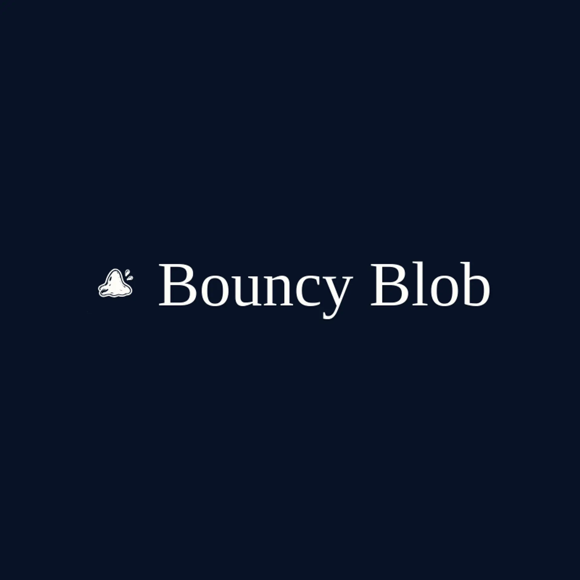 Bouncy Blob logo for slime