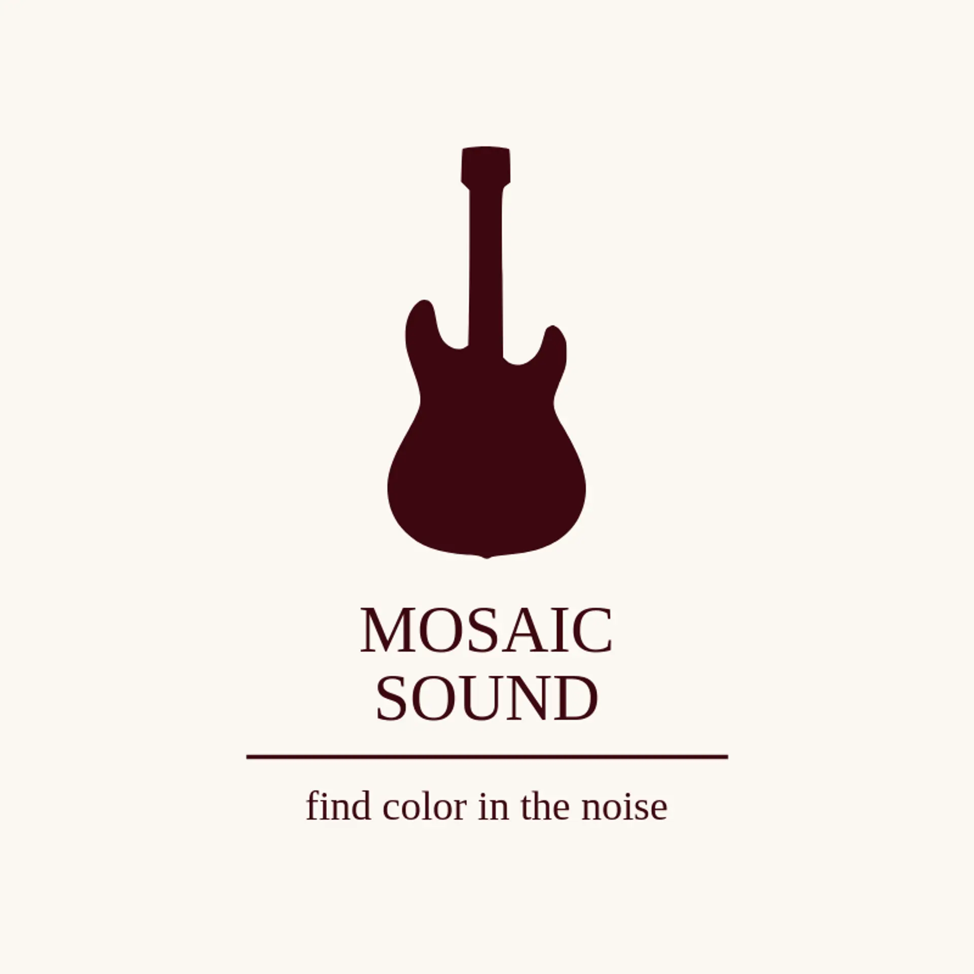 Mosaic Sound logo for rock and roll