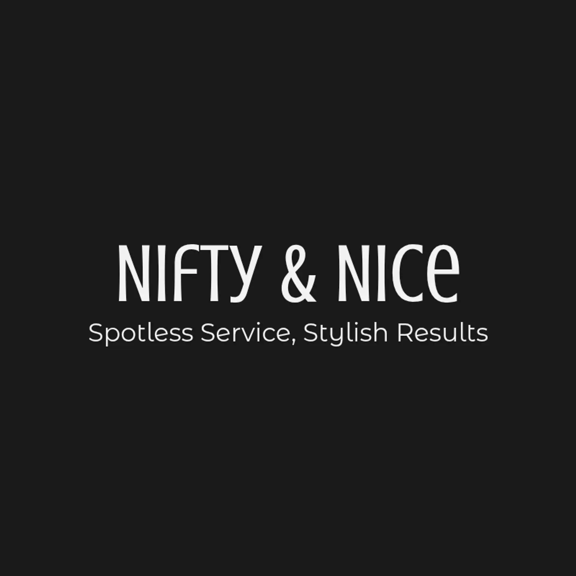 Nifty & Nice logo for dry cleaning
