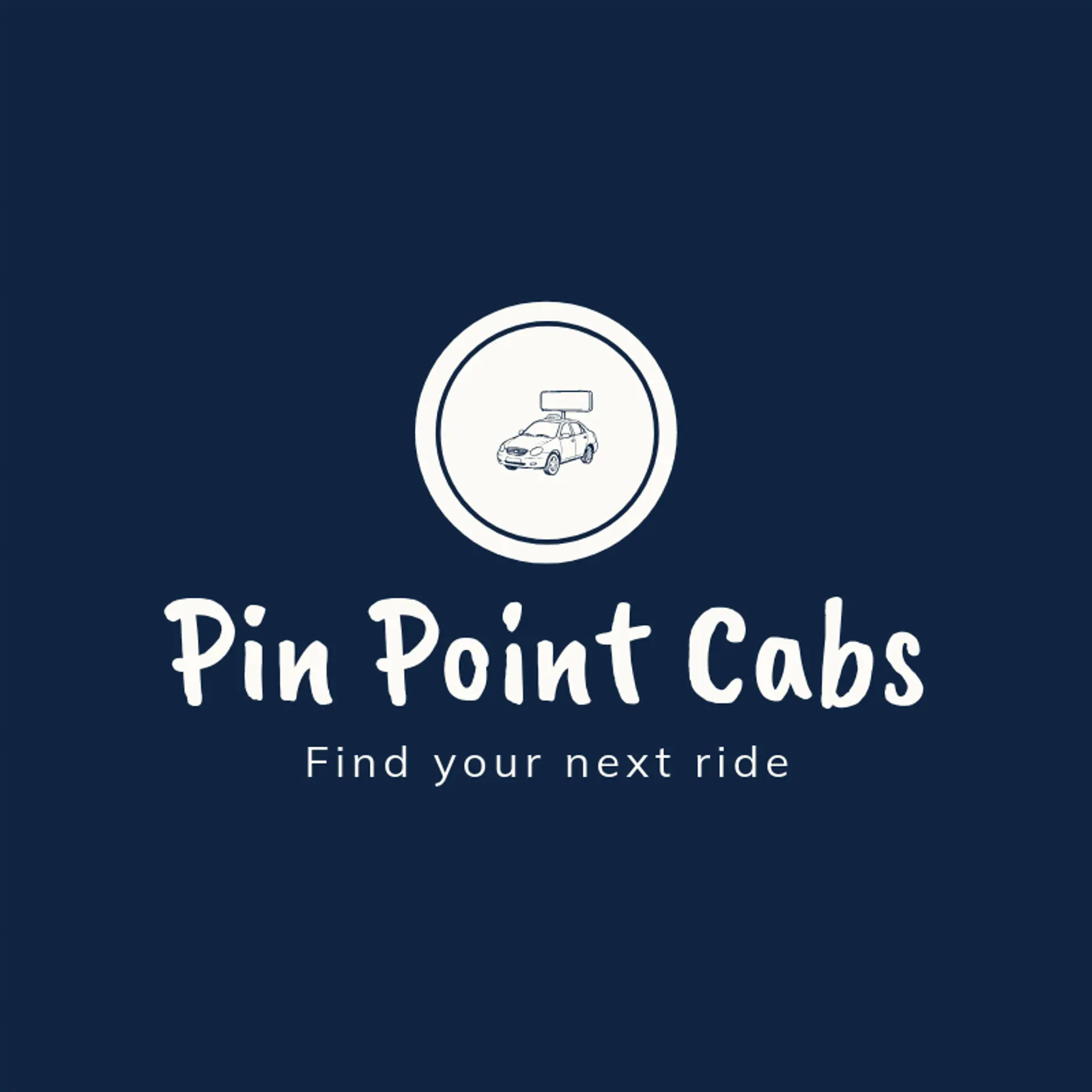 Pin Point Cabs logo for taxi
