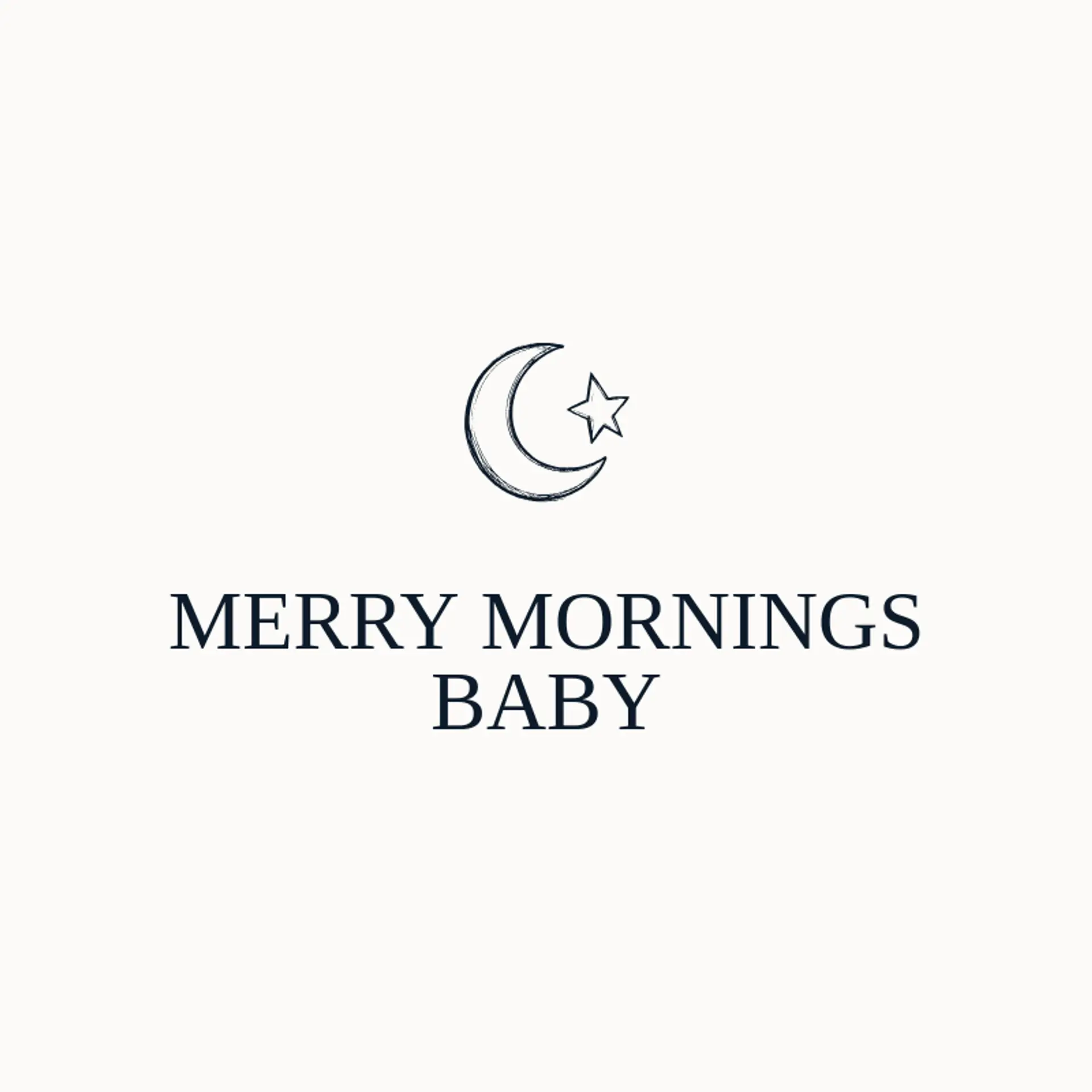 Merry Mornings Baby logo for baby
