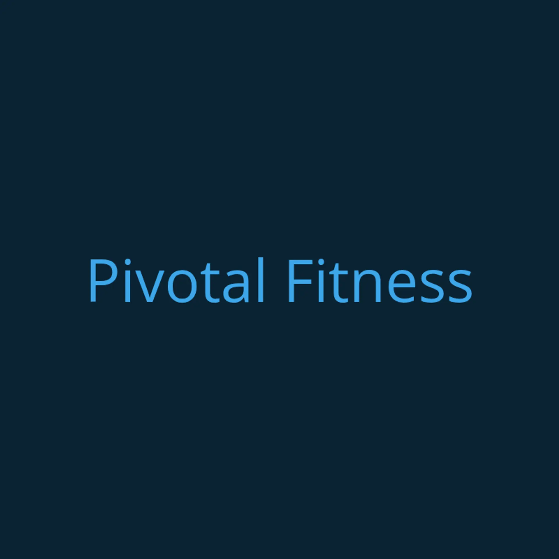 Pivotal Fitness logo for fitness training