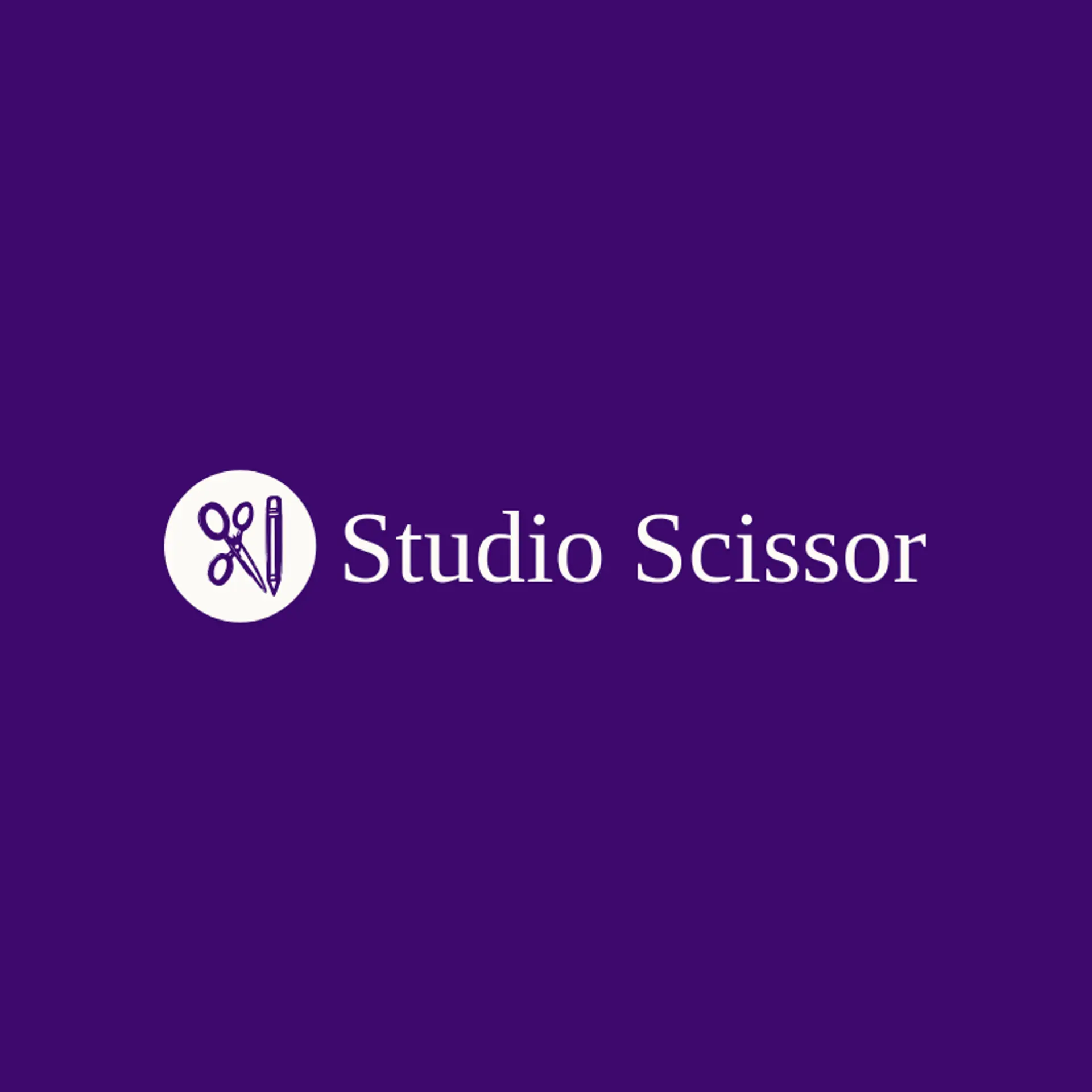 Studio Scissor logo for scissors