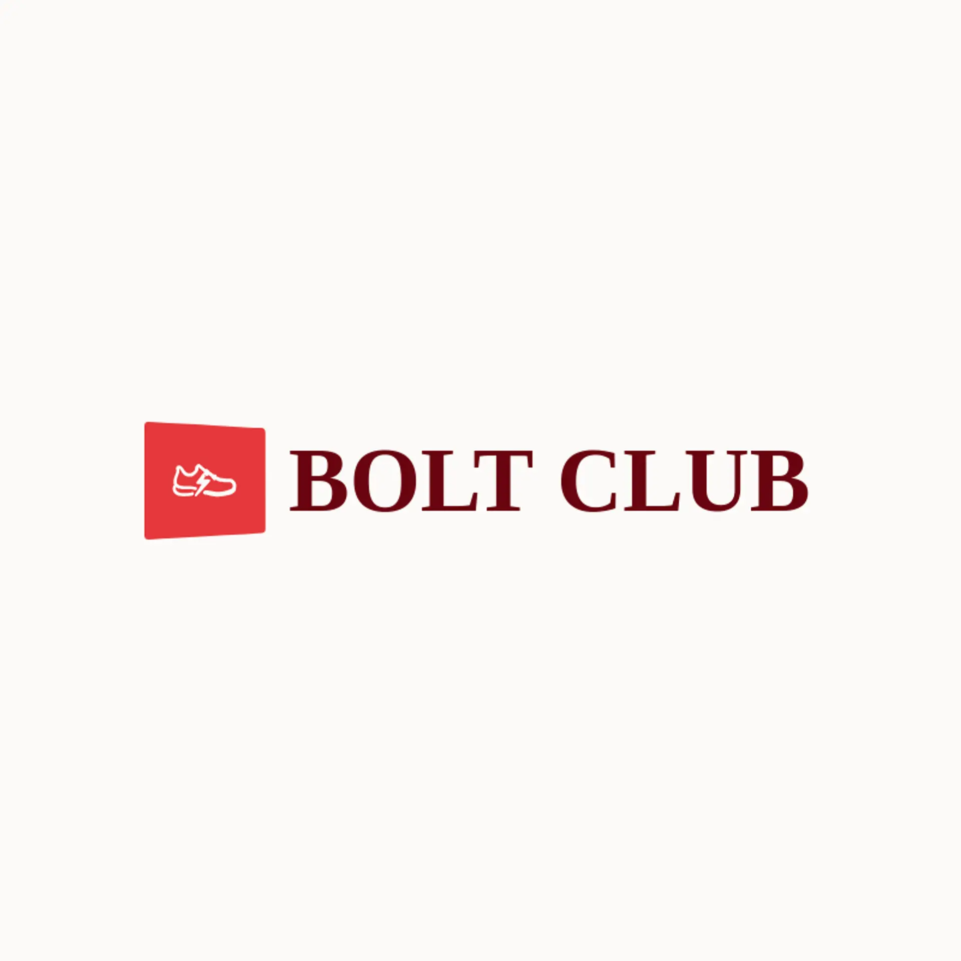 Bolt Club logo for running