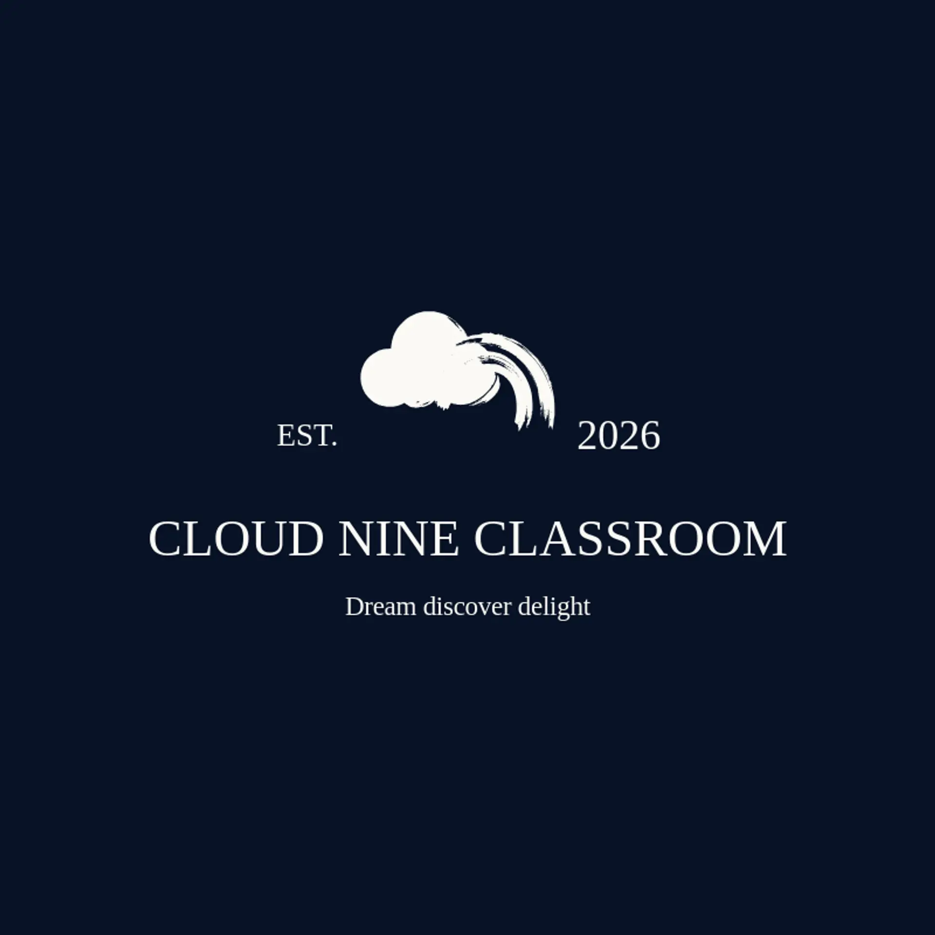 Cloud Nine Classroom logo for kindergarten