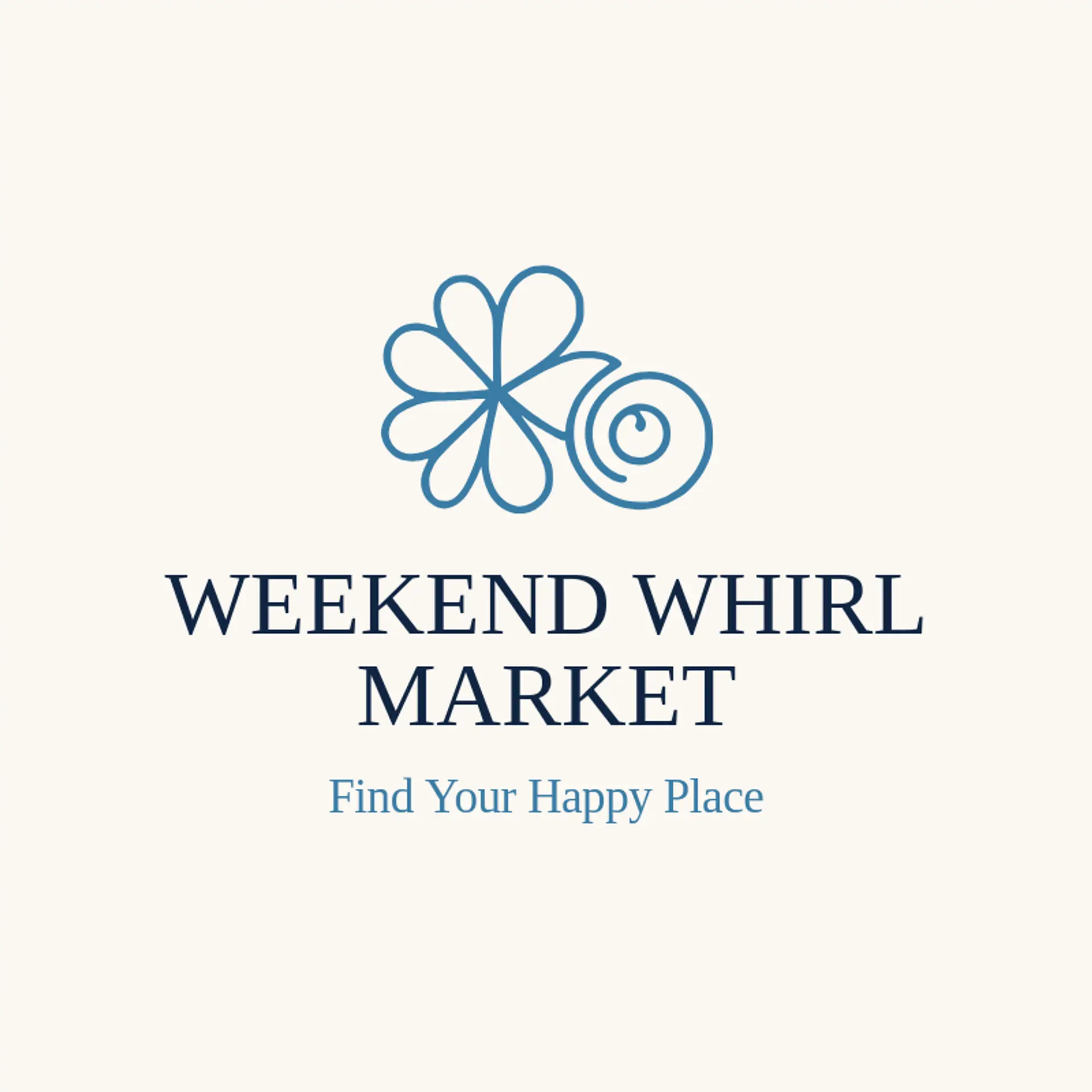 Weekend Whirl Market logo for swirl