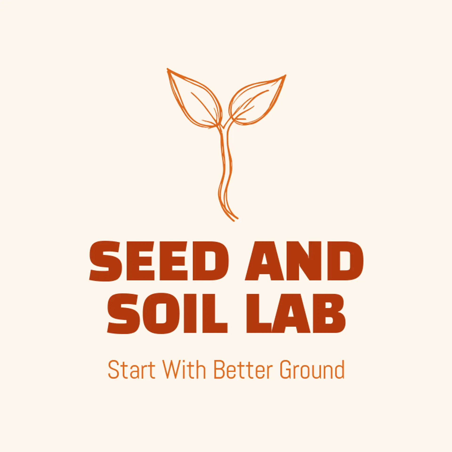 Seed and Soil Lab logo for leaf