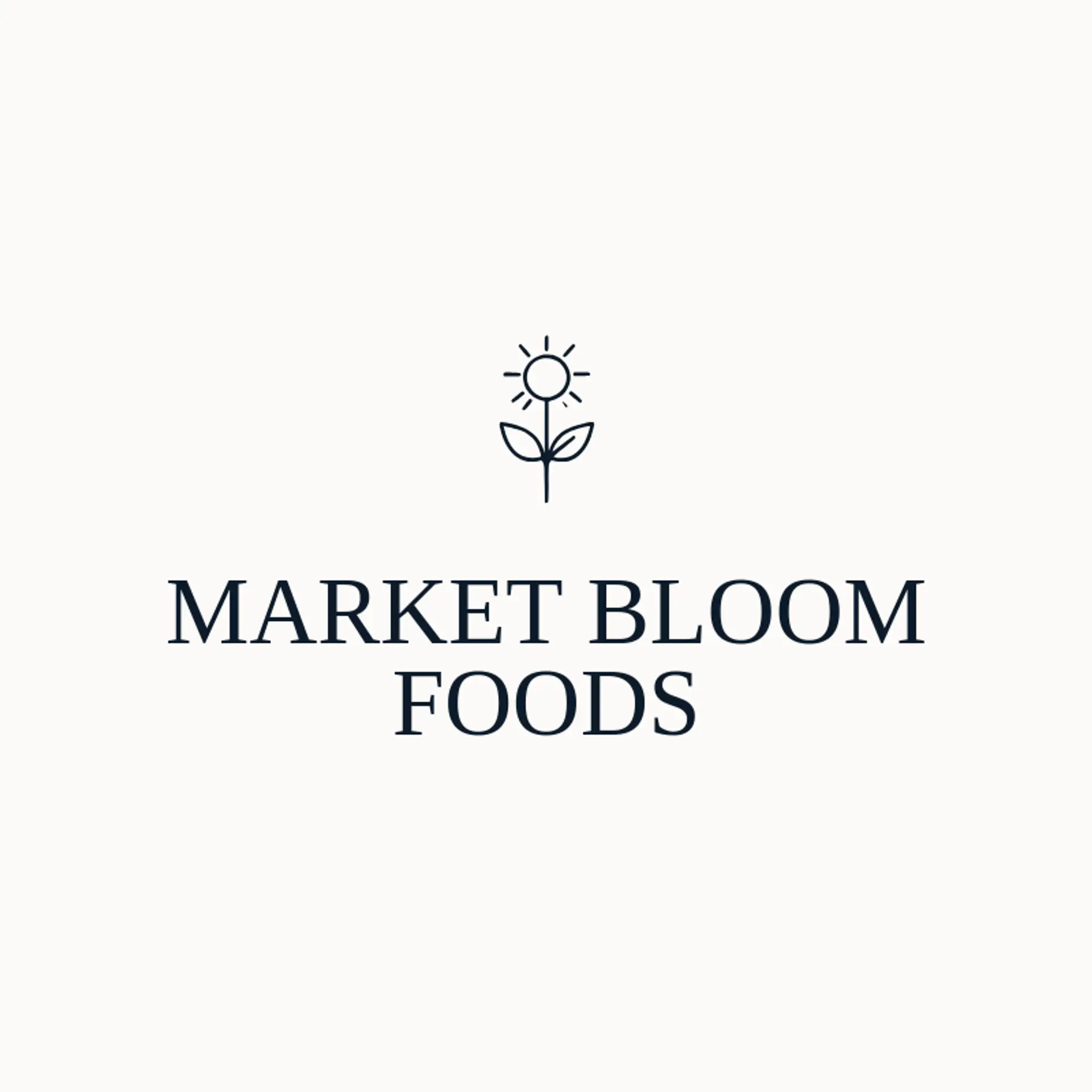 Market Bloom Foods logo for grocery store